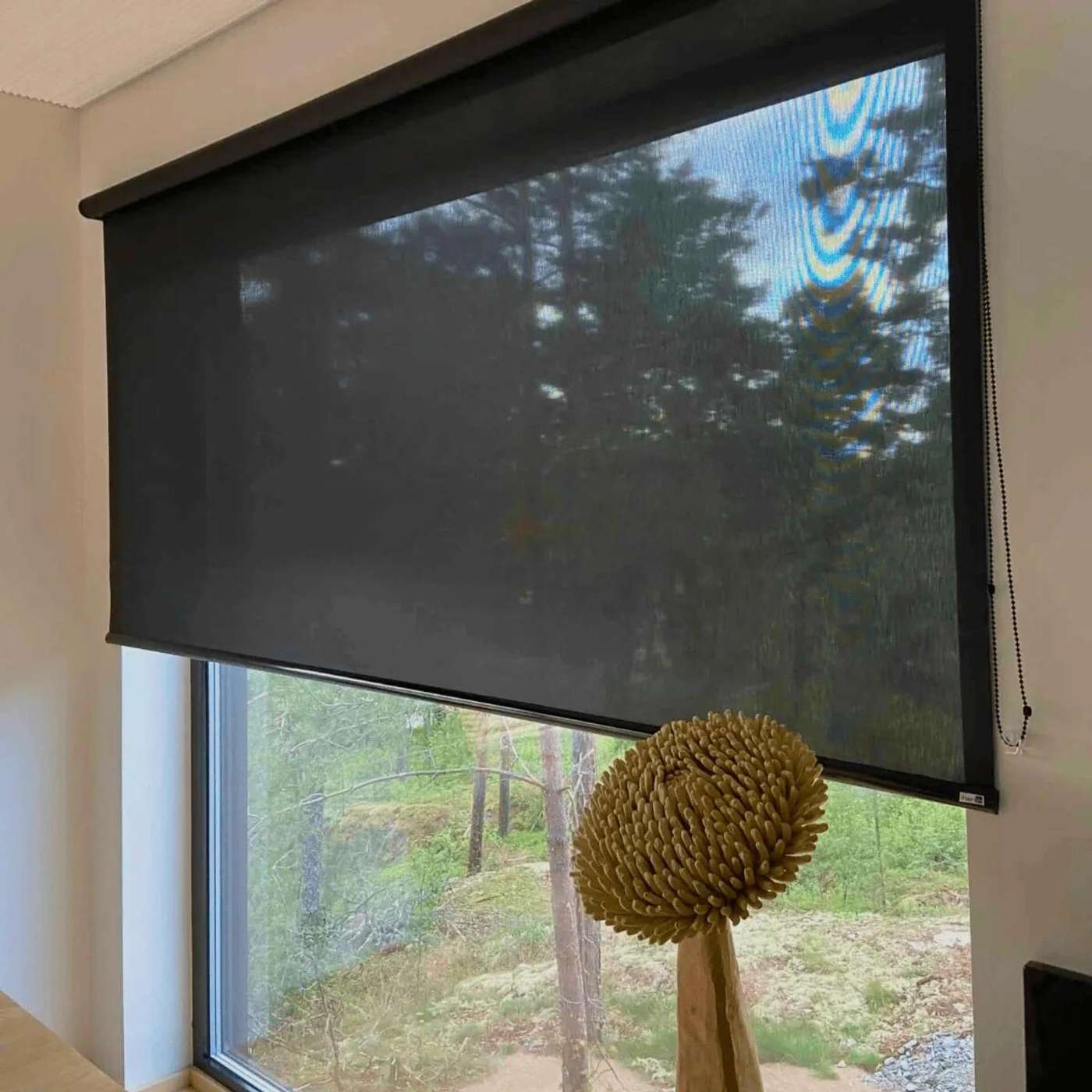 Рулонная штора Hanin Screen XL темно-серая 220x250см (цвет темно-серый)