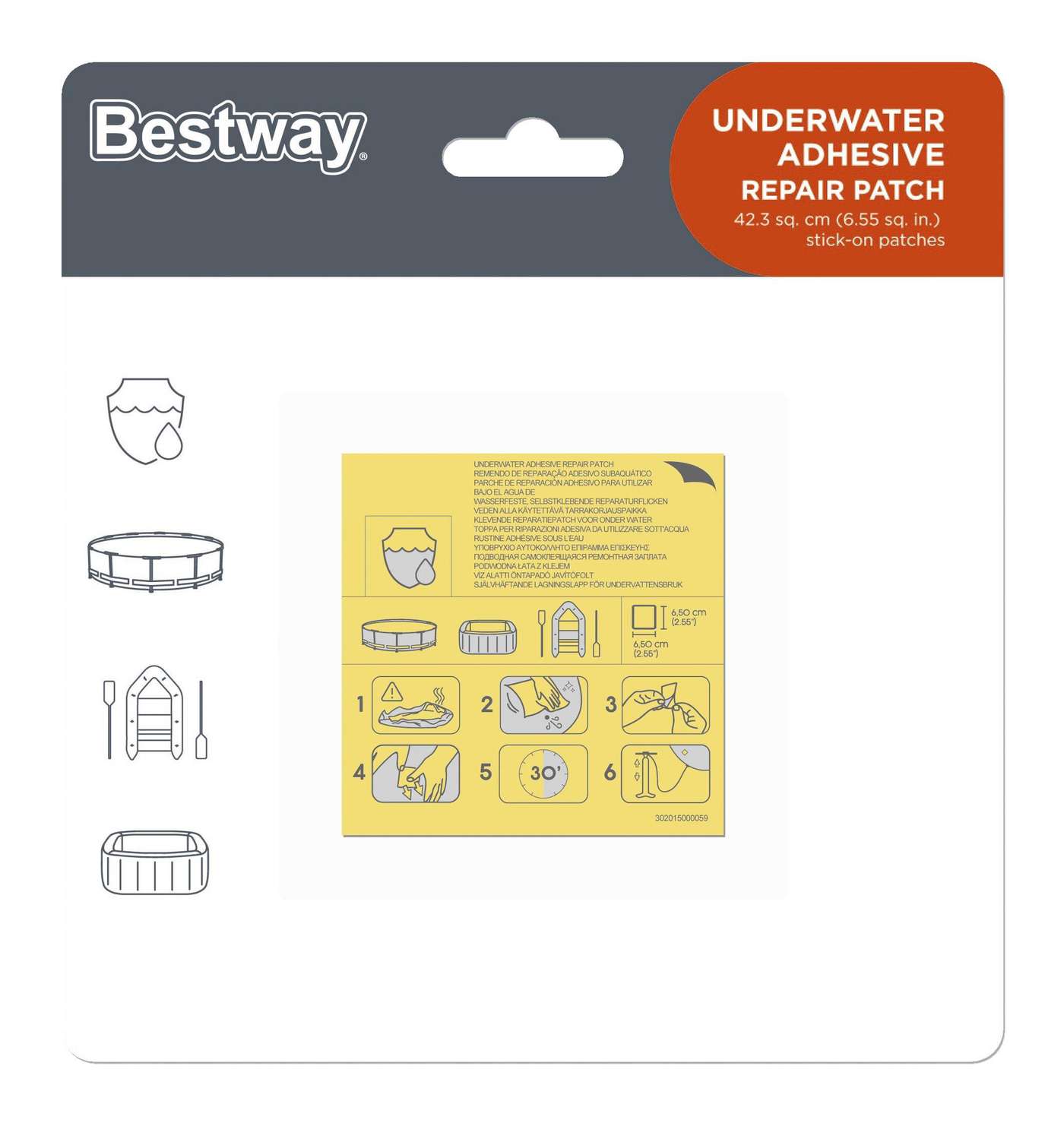 Наклейки Bestway (под водой)