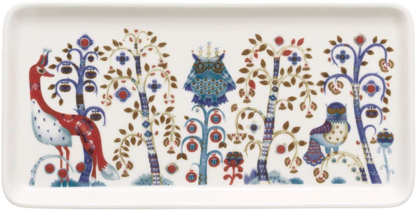 Тарелка Iittala Taika прямоугольная 12х24см белая. (цвет белый)