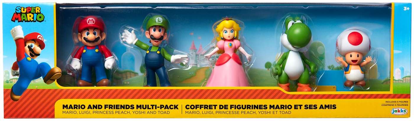 Фигурки Nintendo 2, 5 дюйма «Марио и друзья», набор из 5 штук