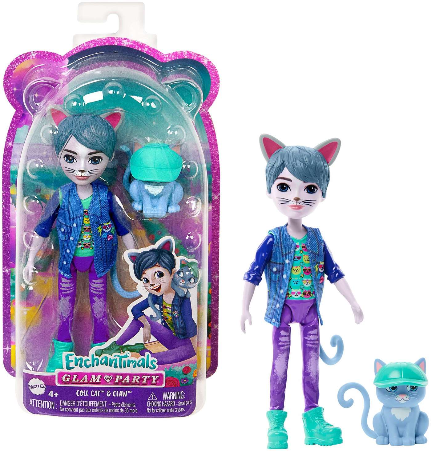Enchantimals Glam Party Кот Коул
