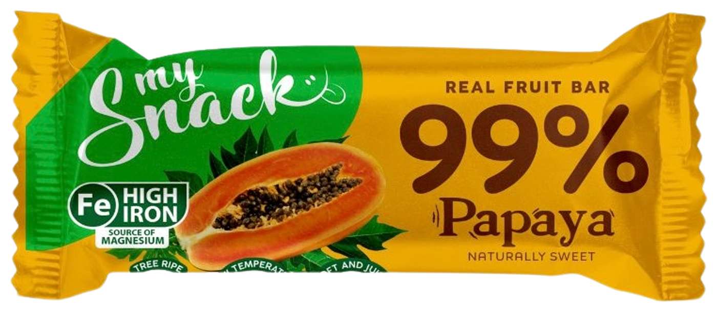 Батончик MySnack 99% Папайя 30г