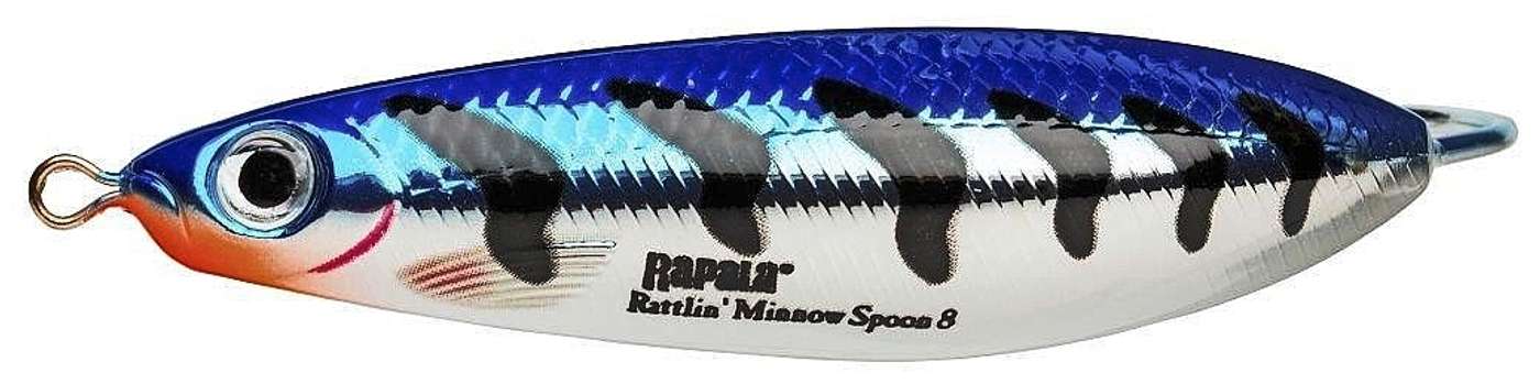 Блесна Rapala Rattlin' Minnow Spoon 08 MBT (цвет Разноцветный)