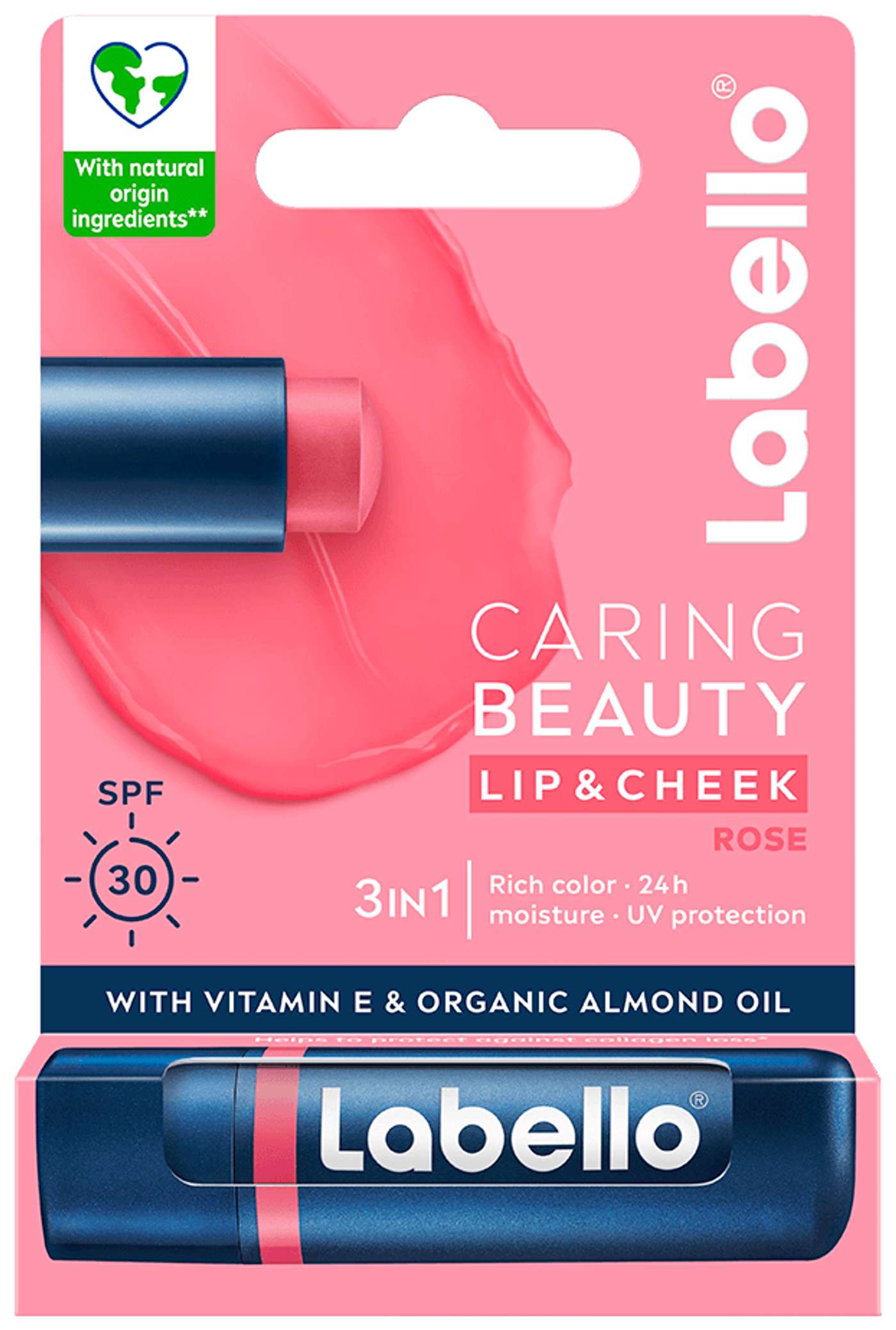Labello 4. 8г Caring Beauty Rose - тональный крем для губ и щек