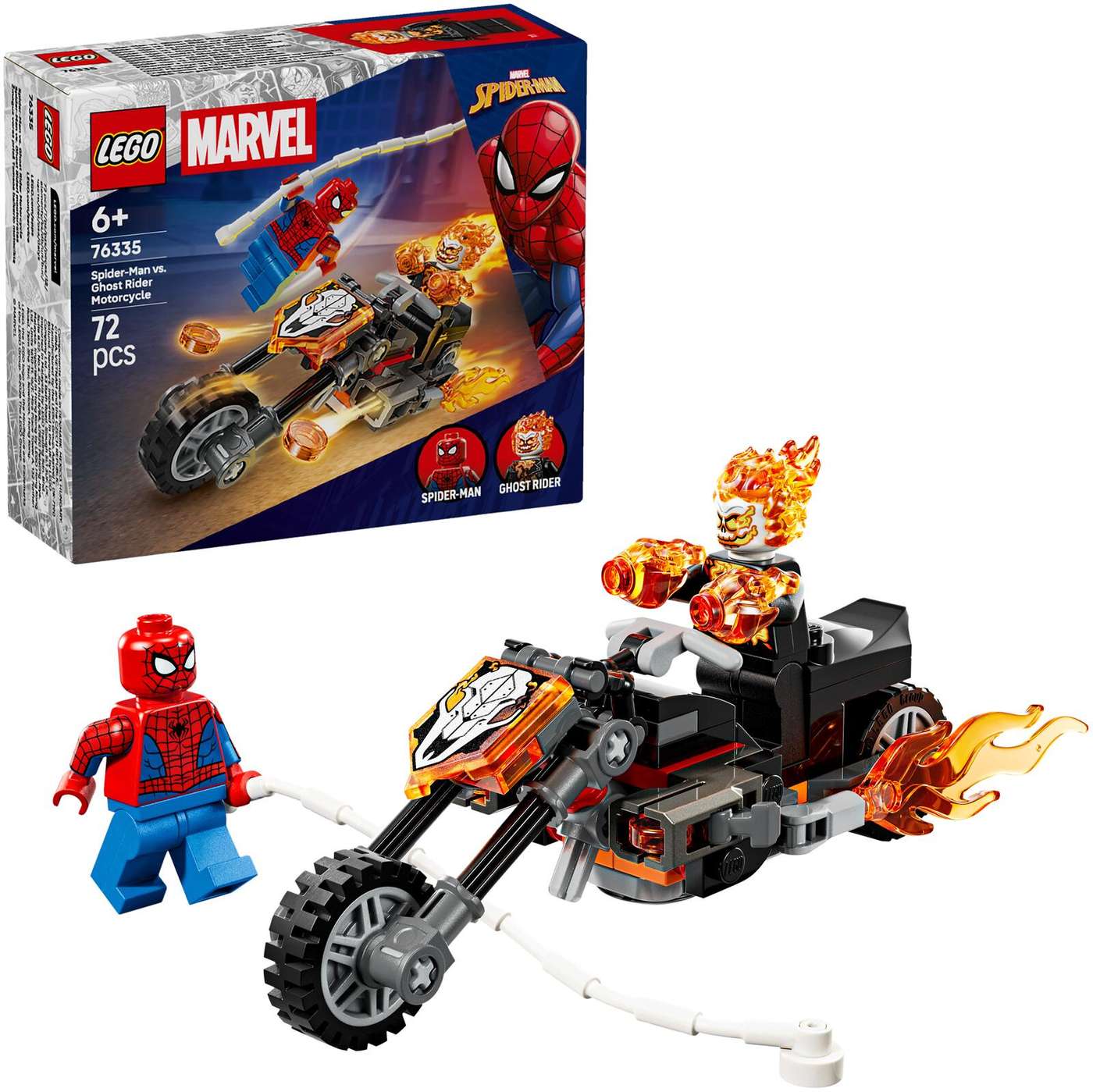 LEGO® Super Heroes Marvel 76335 Мотоцикл «Человек-паук против Призрачного гонщика»