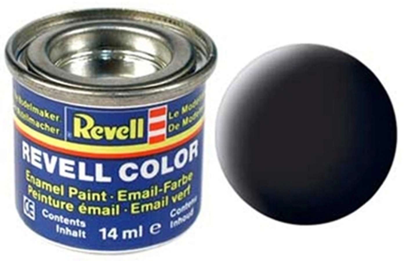 Краска Revell 14мл 08 черная матовая (цвет черный)