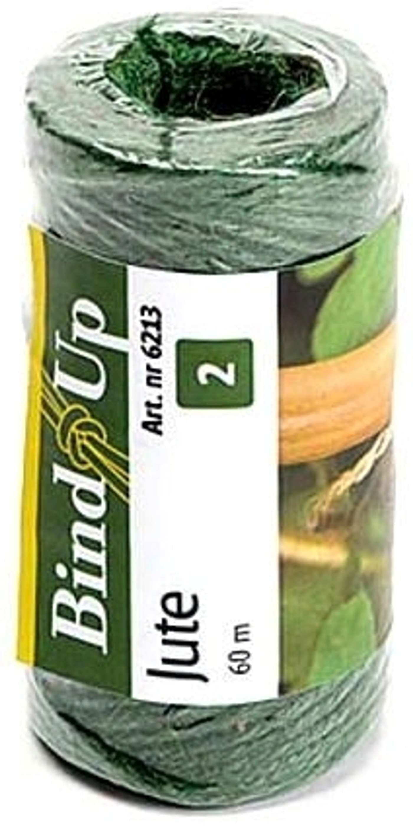 Джутовая веревка Nelson Garden зелёная 60м