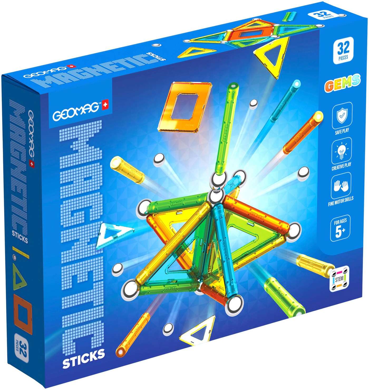 Geomag Gems Магнитный конструктор 32 детали