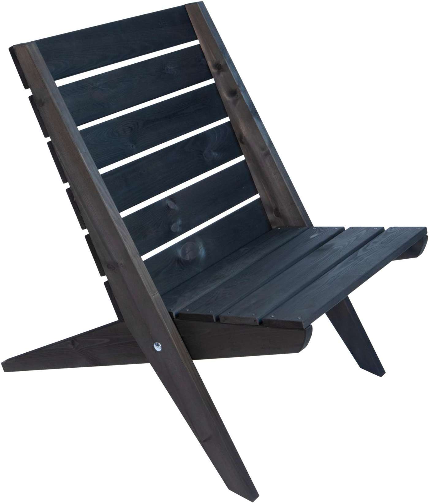 Кресло EcoFurn® Granny сосна, черное масло, по частям (цвет Черный)