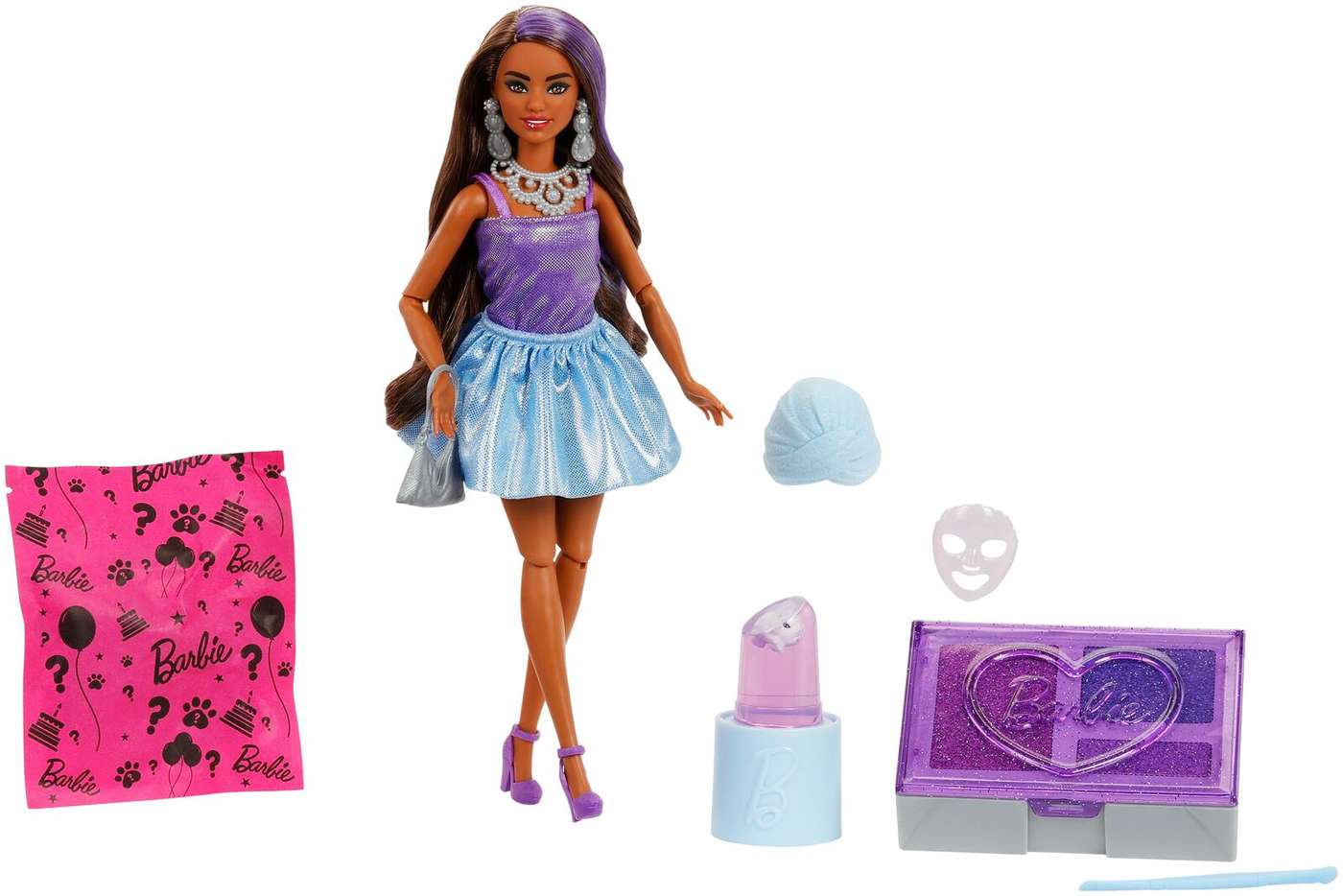 Barbie Party Unboxed Glam Series Фиолетовый