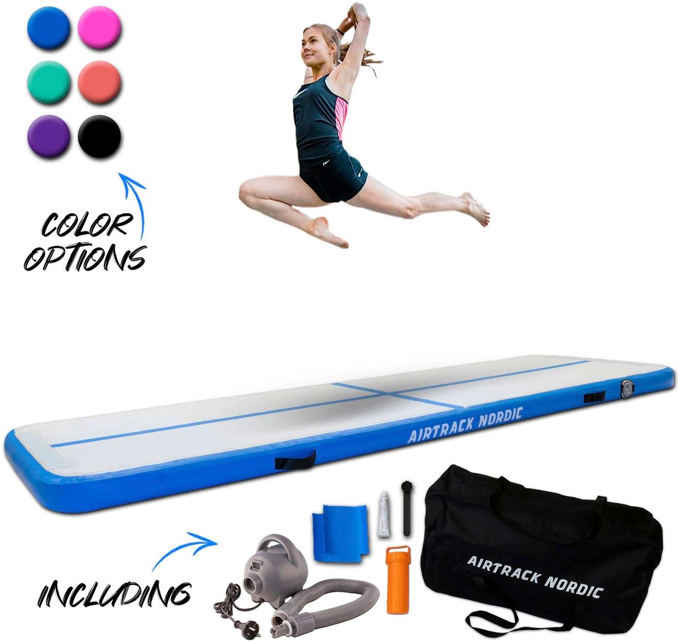 Airtrack Nordic Home 3X1X0, 1M, Синий (цвет Синий)