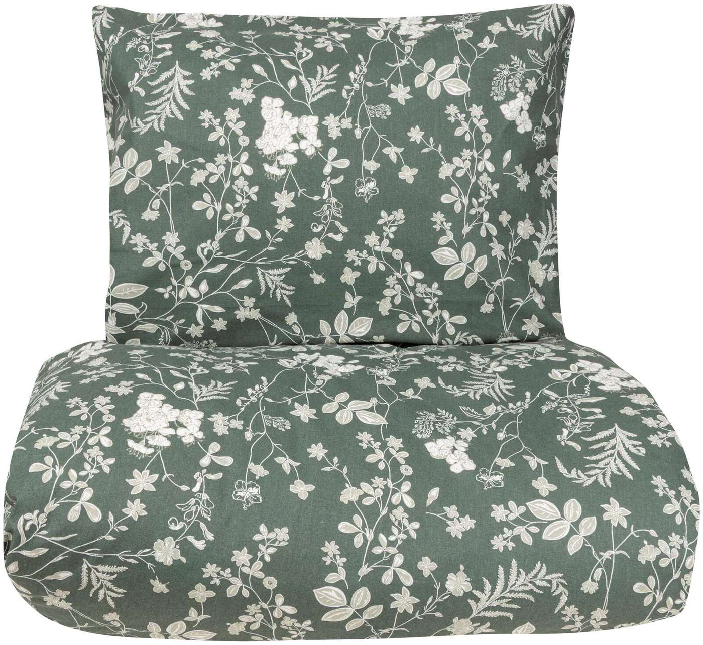 Xtra комплект пододеяльников Tapovan 51493 150 x 210 + 55 x 65 см зеленый (цвет зеленый / белый)