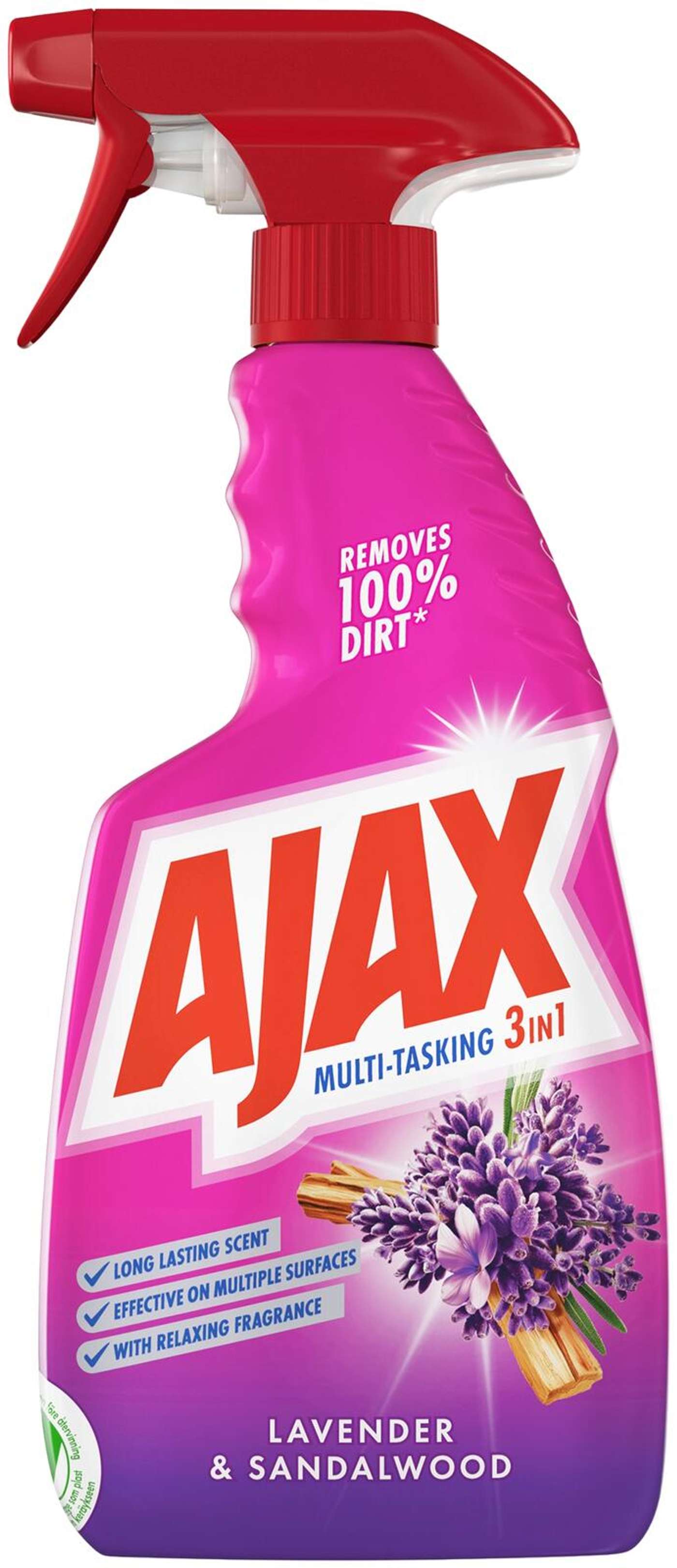 Ajax Mood Boosting 3в1 чистящий спрей с лавандой и сандалом 500мл