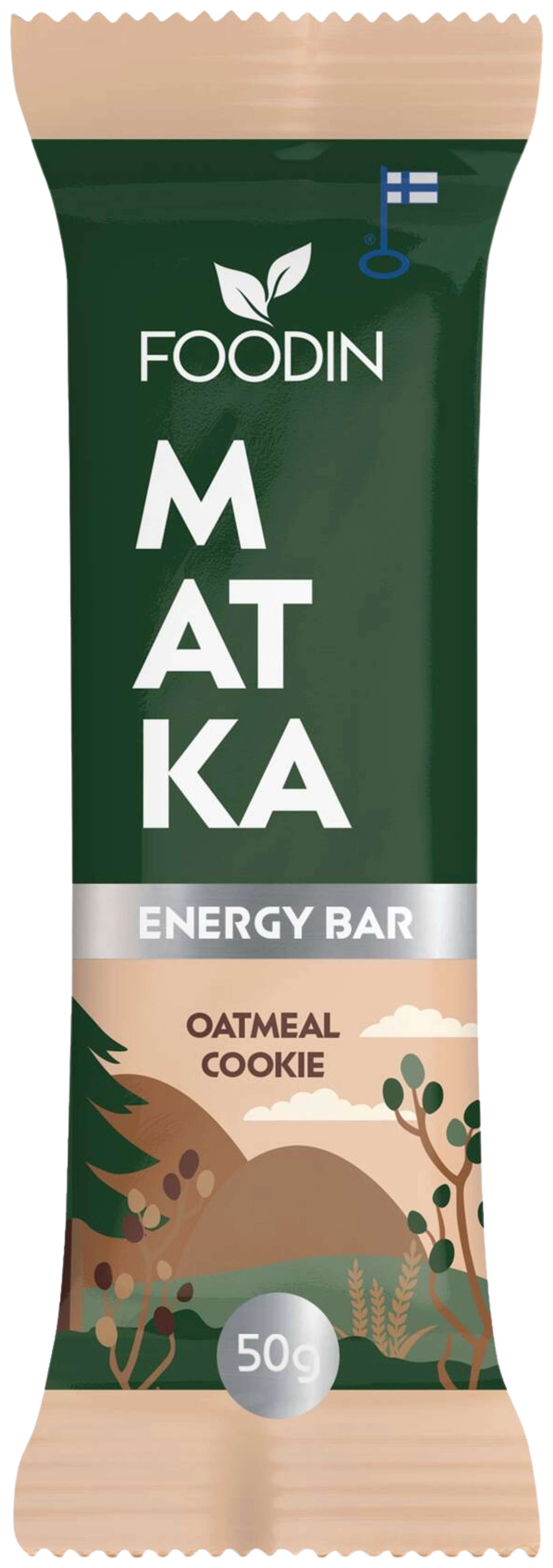 Food's MATKA Energy Bar, овсяное печенье, 50 г