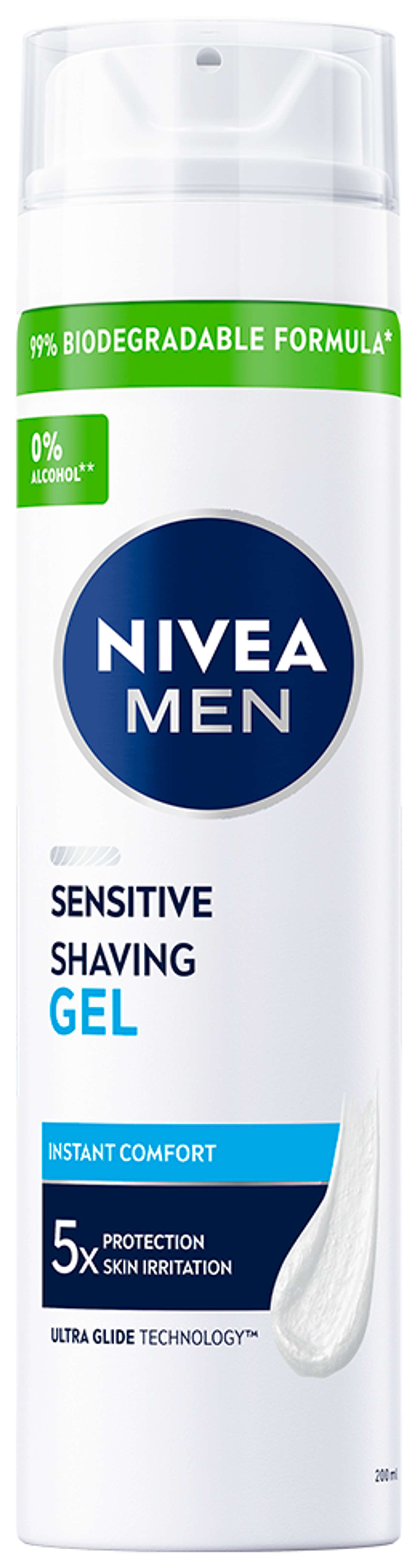 NIVEA MEN 200 мл гель для чувствительного бритья