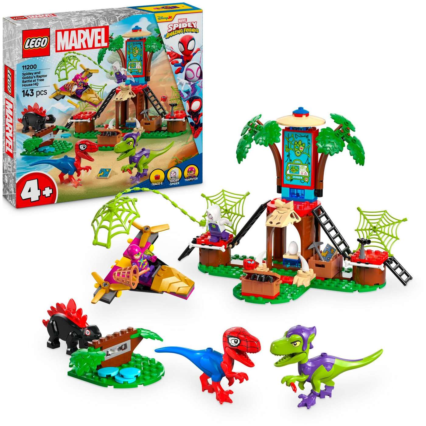 LEGO® Spidey (11200) Воздушный бой Паука и Гобби в домике на дереве