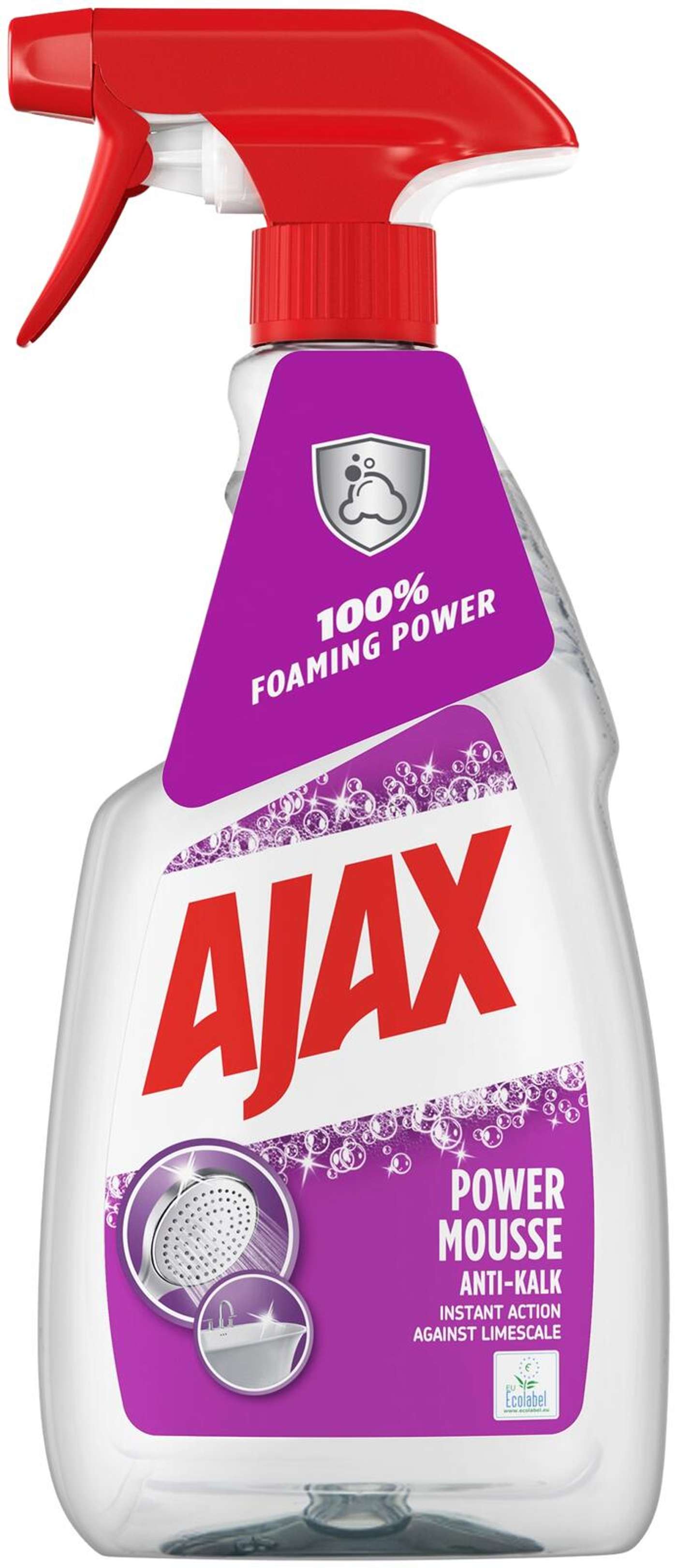 Ajax Power Mousse Спрей для чистки ванной комнаты 500 мл