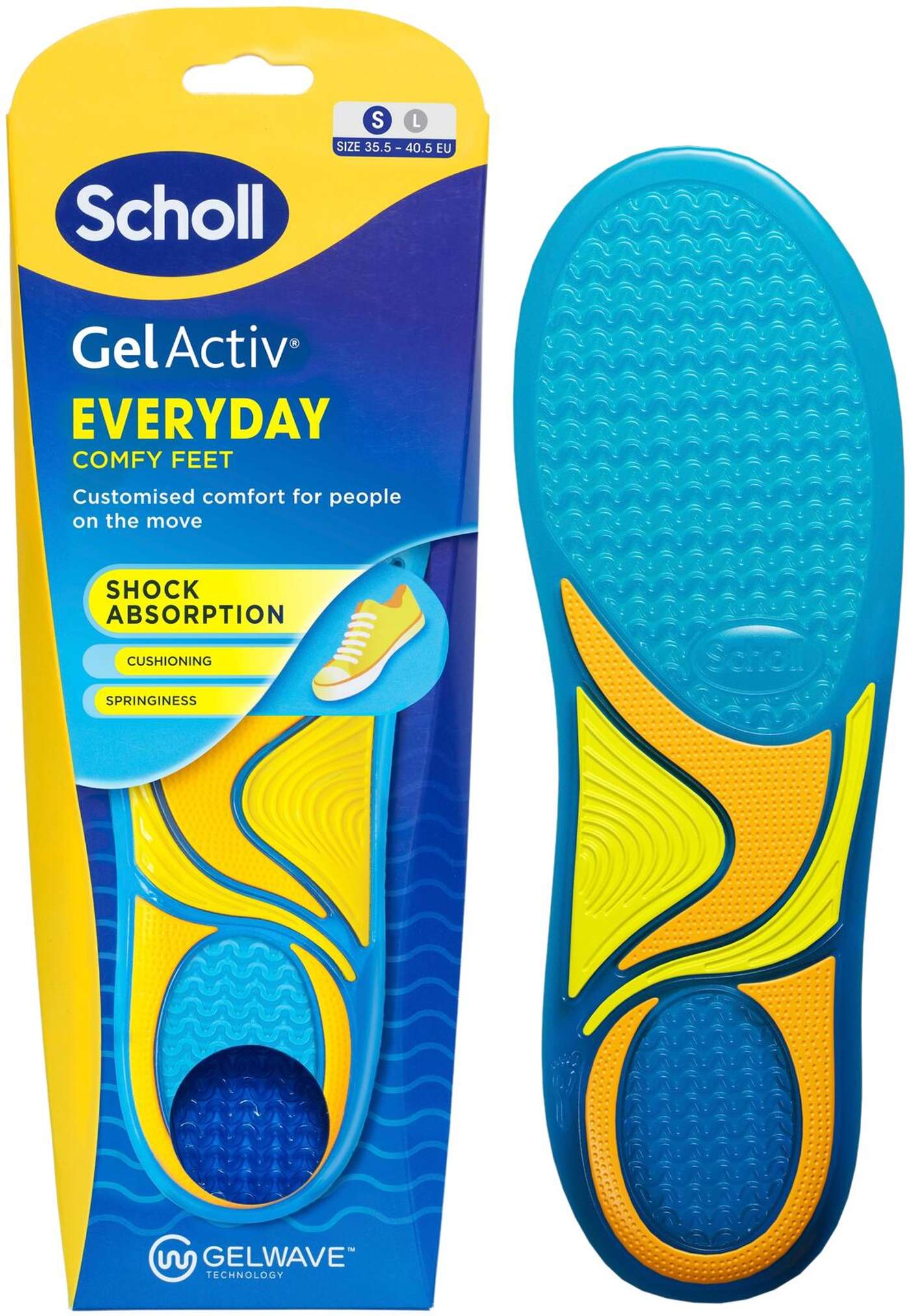 Стелька Scholl GelActiv на каждый день, маленькая