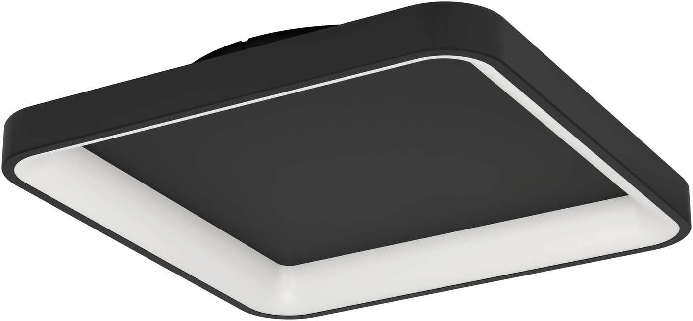Потолочный светильник EGLO Loretello LED 12Вт 35x35 см черный / белый (цвет черный / белый)