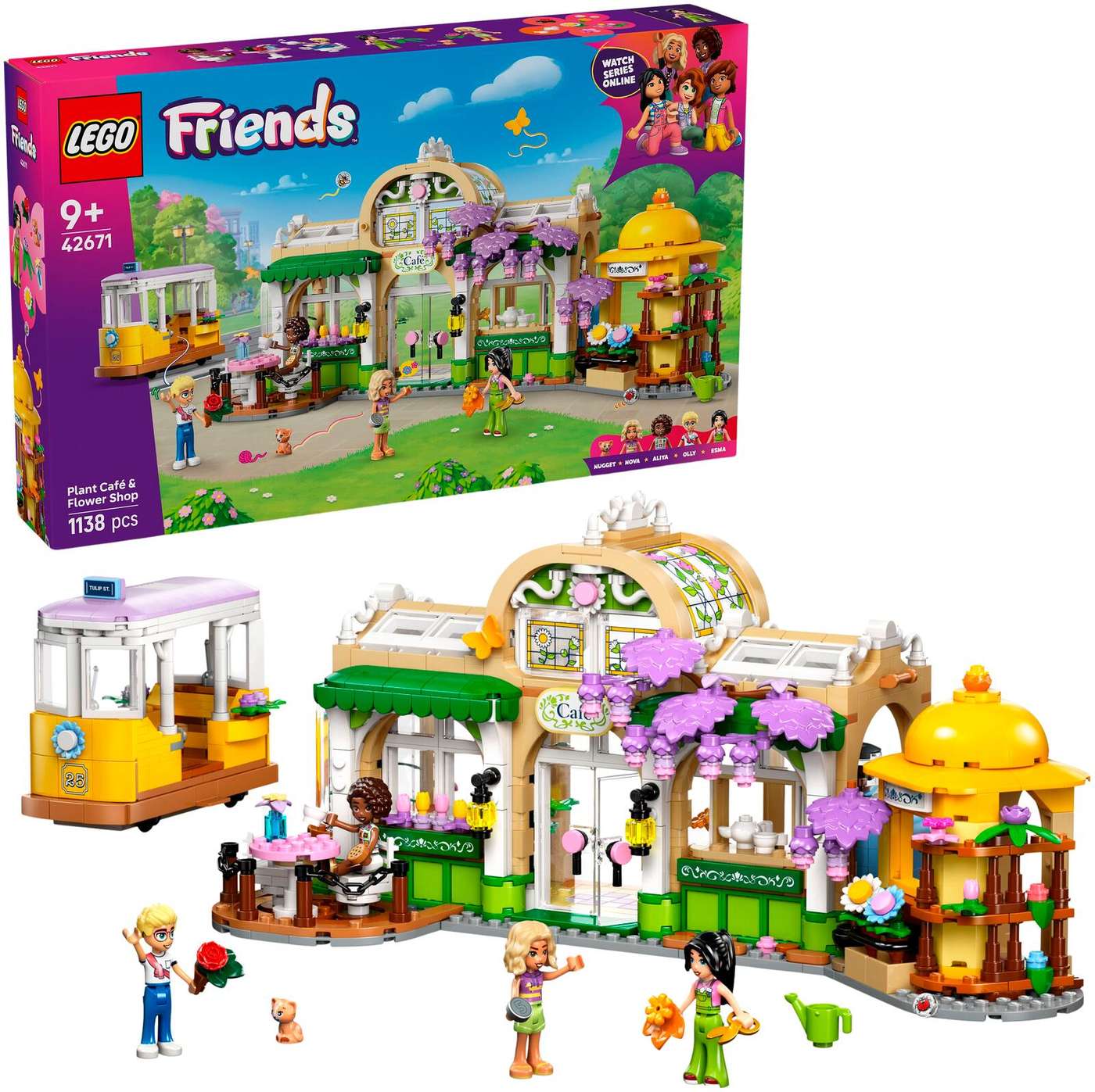 LEGO® Friends 42671 Овощное кафе и цветочный магазин