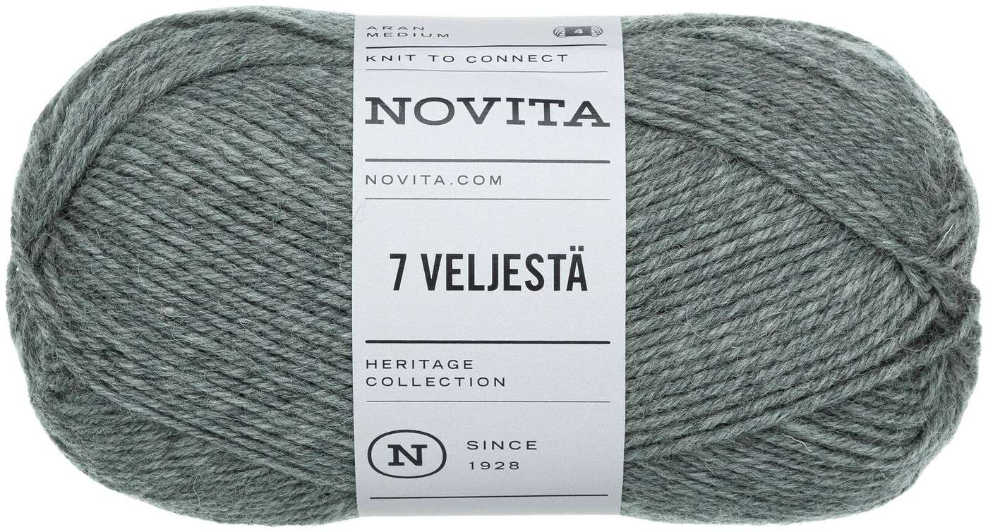 Пряжа Novita 7 от Velje 100 г kallio 048 (цвет камень)