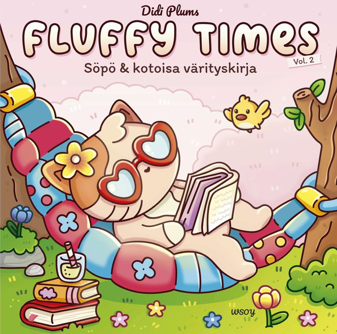 Plums, Fluffy Times 2 - Милая и уютная книжка-раскраска