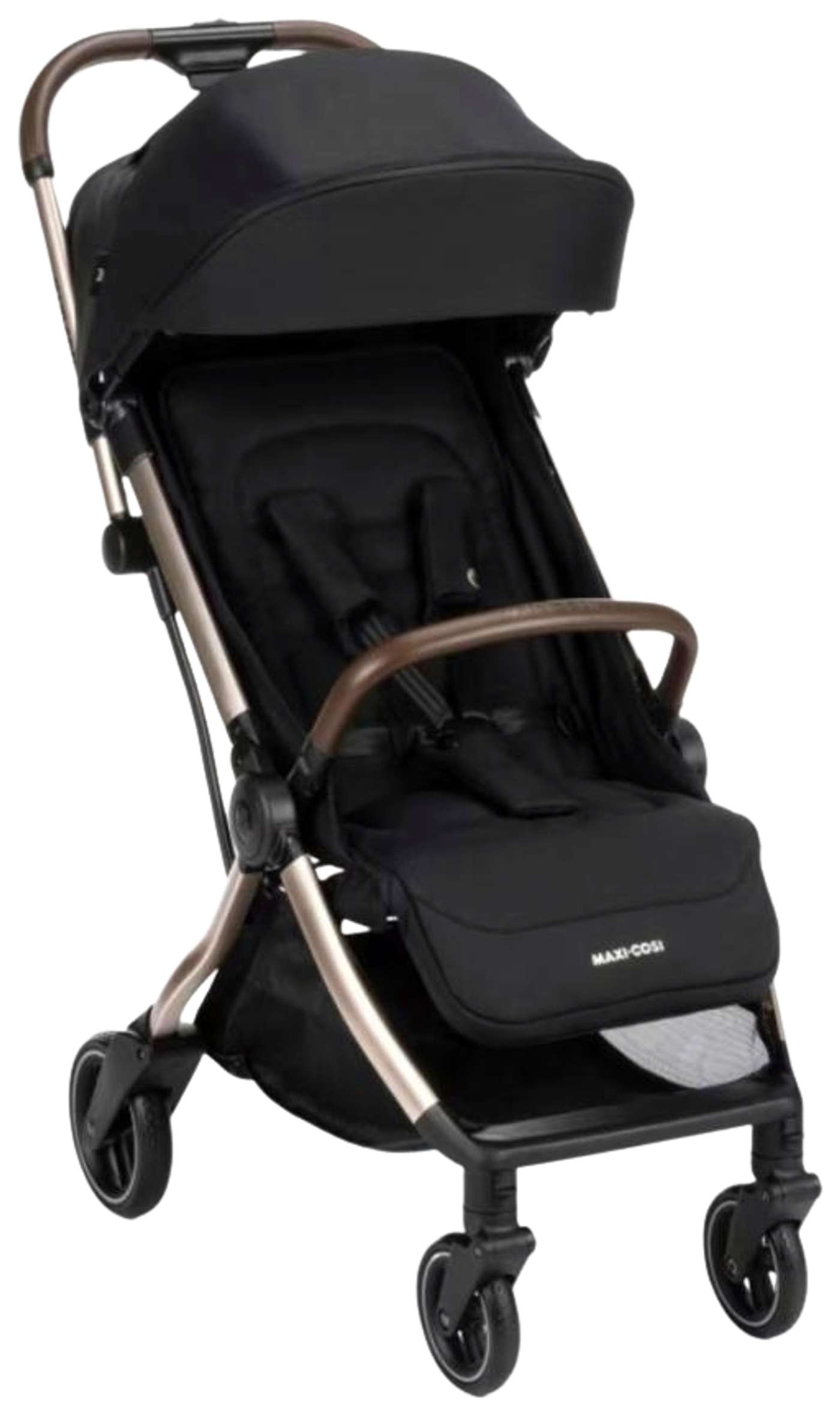 Коляска Maxi-Cosi Eva 3 Essential Black / Champagne (цвет Эфирный черный / шампанское)