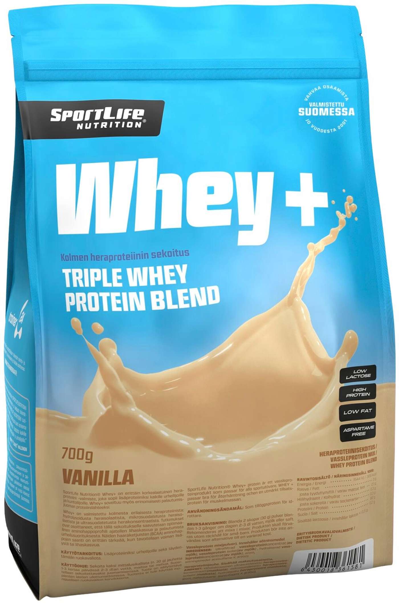 SportLife Nutrition Whey + 700г ванильная смесь сывороточного протеина