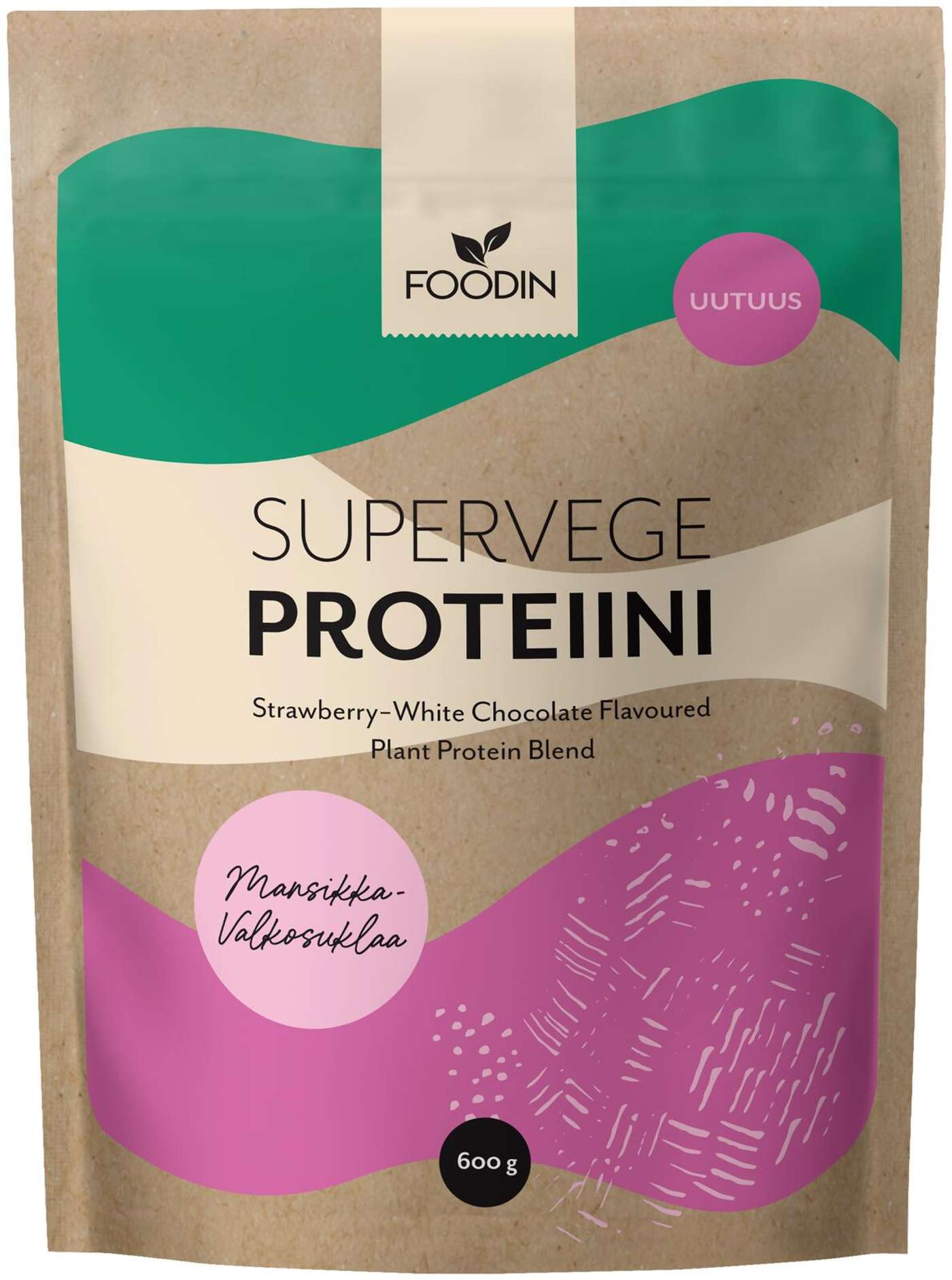 Foodin Supervege Клубнично-белый шоколад 600г