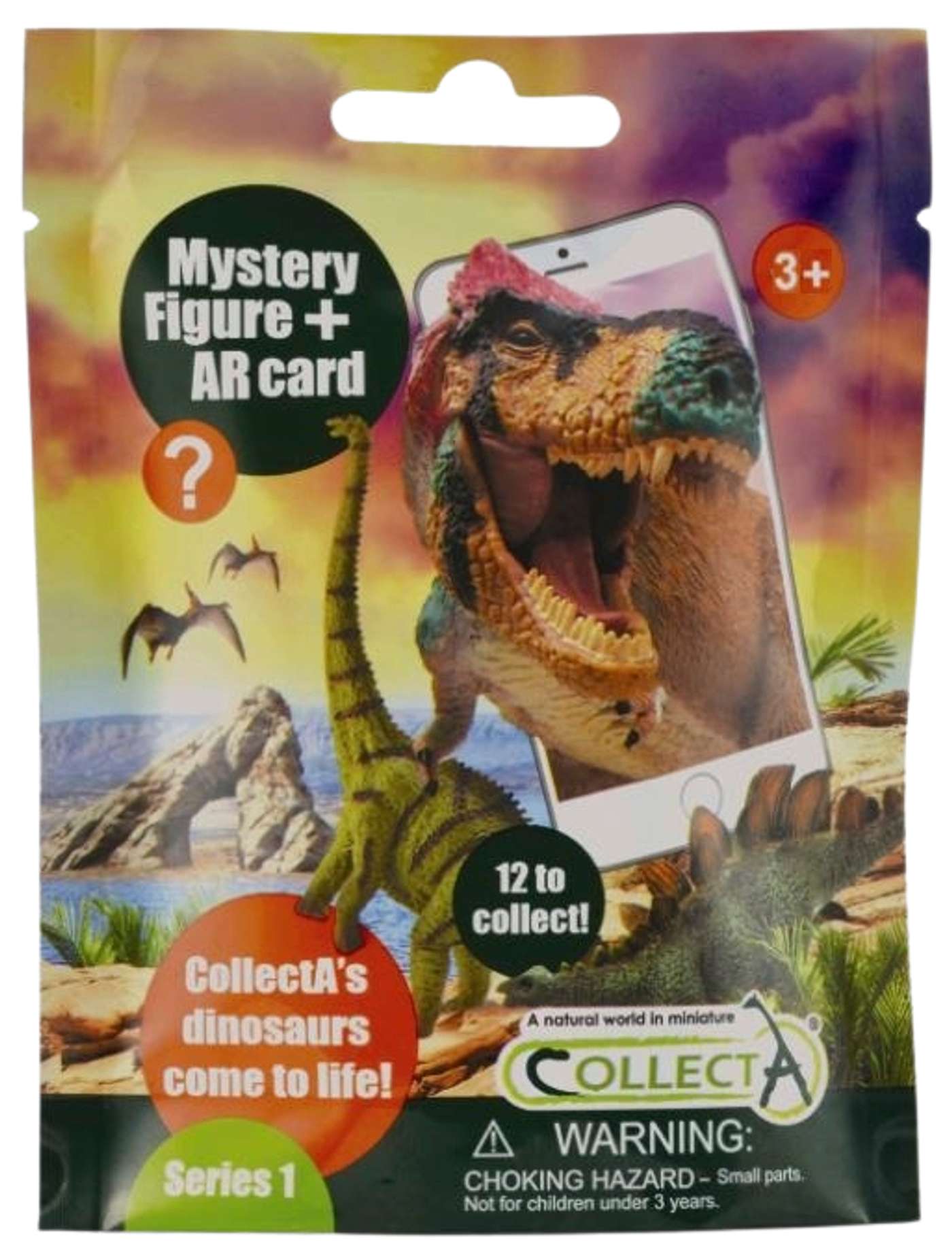 CollectA toy AR Сумка-сюрприз с изображением динозавра
