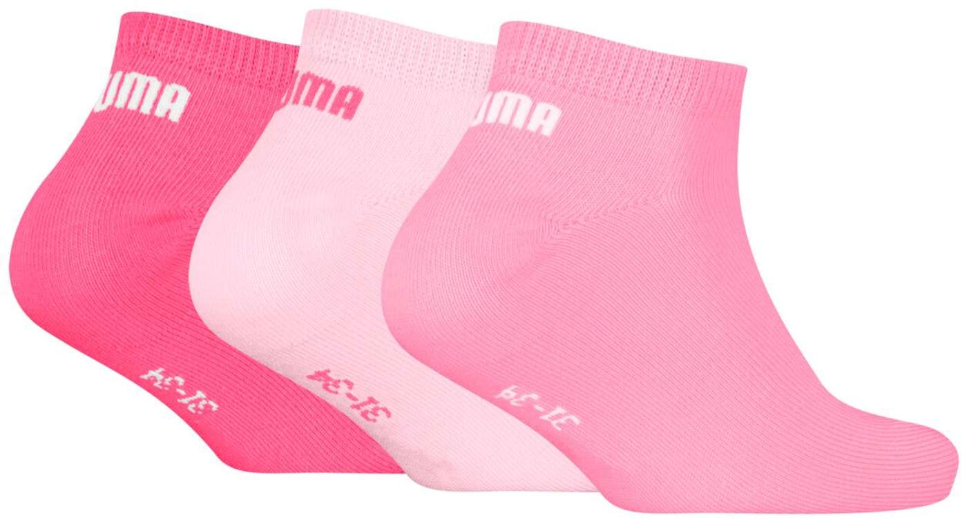 Детские носки-кеды Puma, 3 пары (размер 27 / 30, цвет розовое комбо)