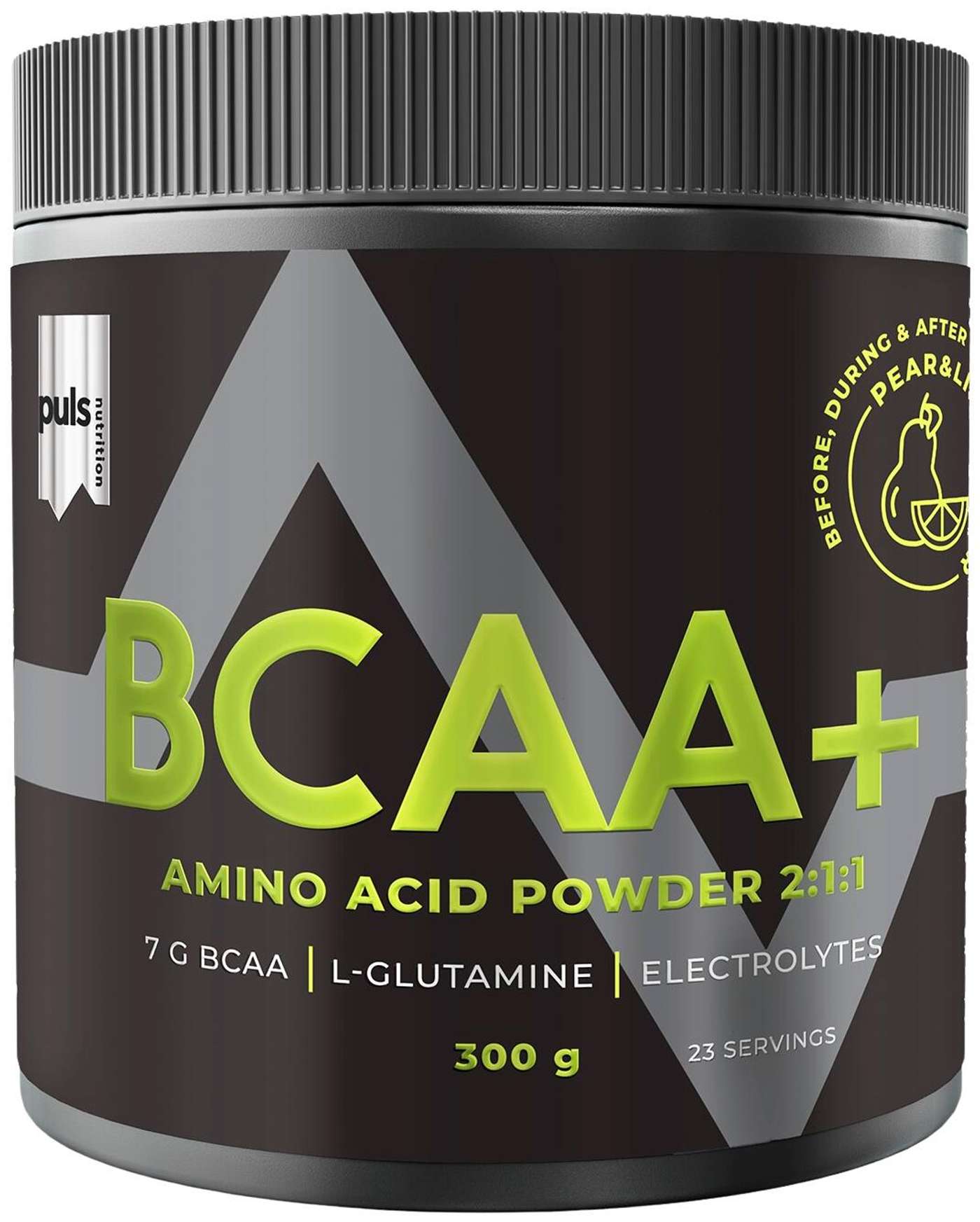 PULS BCAA + 300 г порошок аминокислотного напитка со вкусом груши и лайма