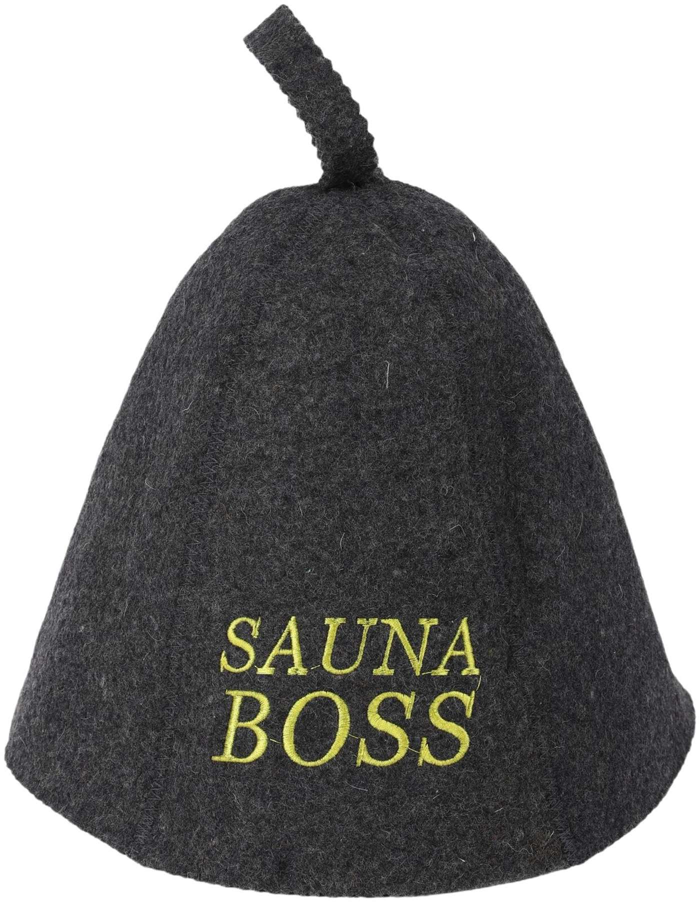 Шапочка для сауны дома Sauna Boss (цвет серый)