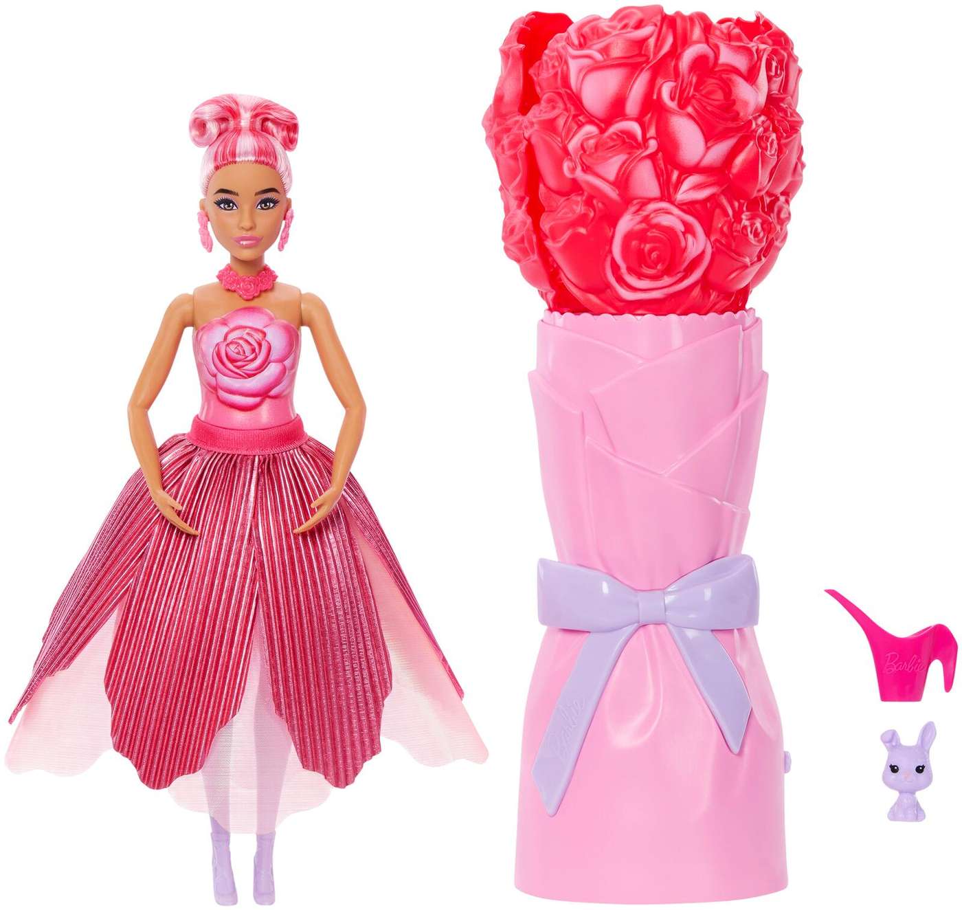 Кукла Barbie Flower Surprise красная