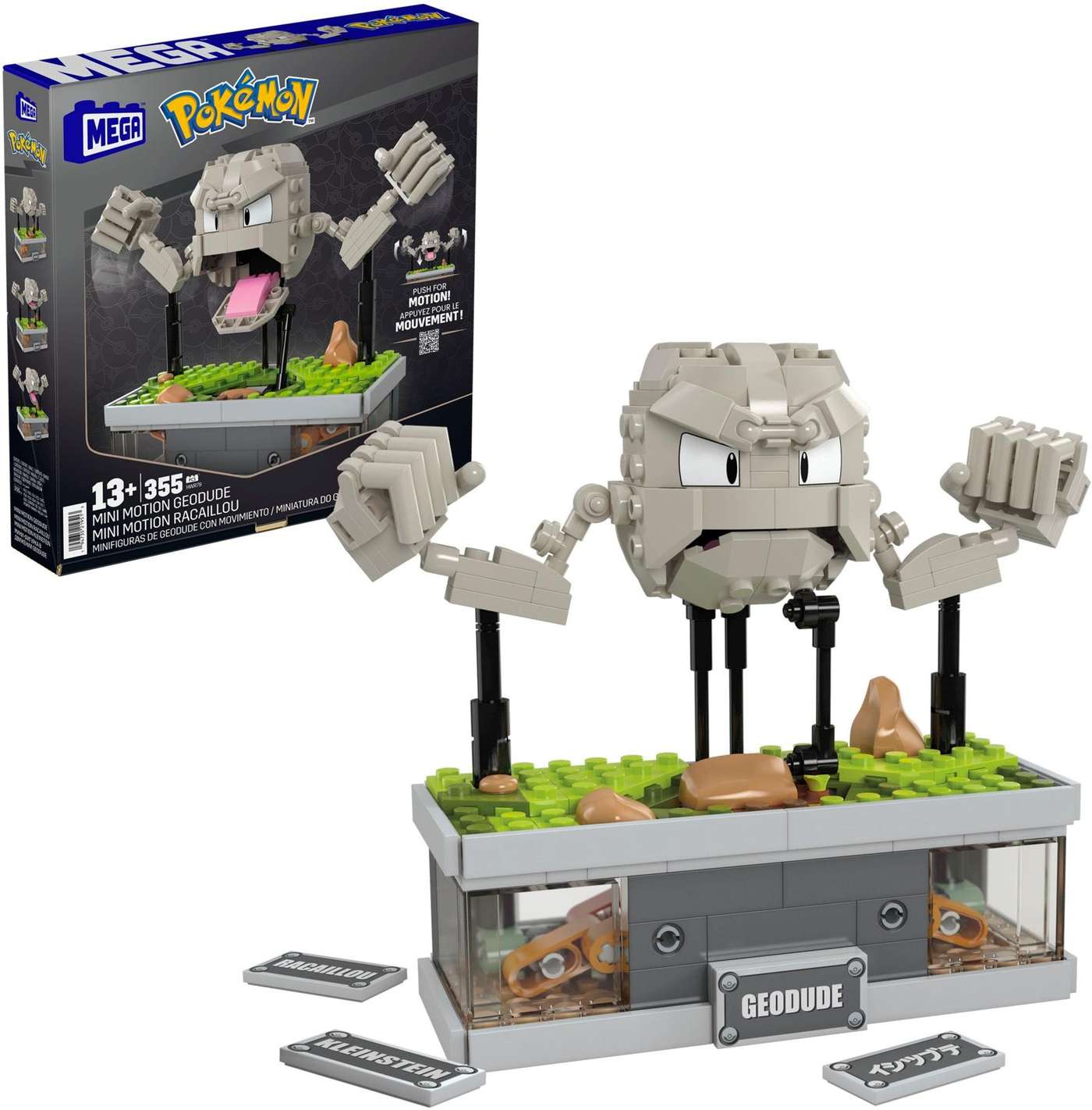 Набор конструкторов MEGA Pokémon Mini Motion Geodude