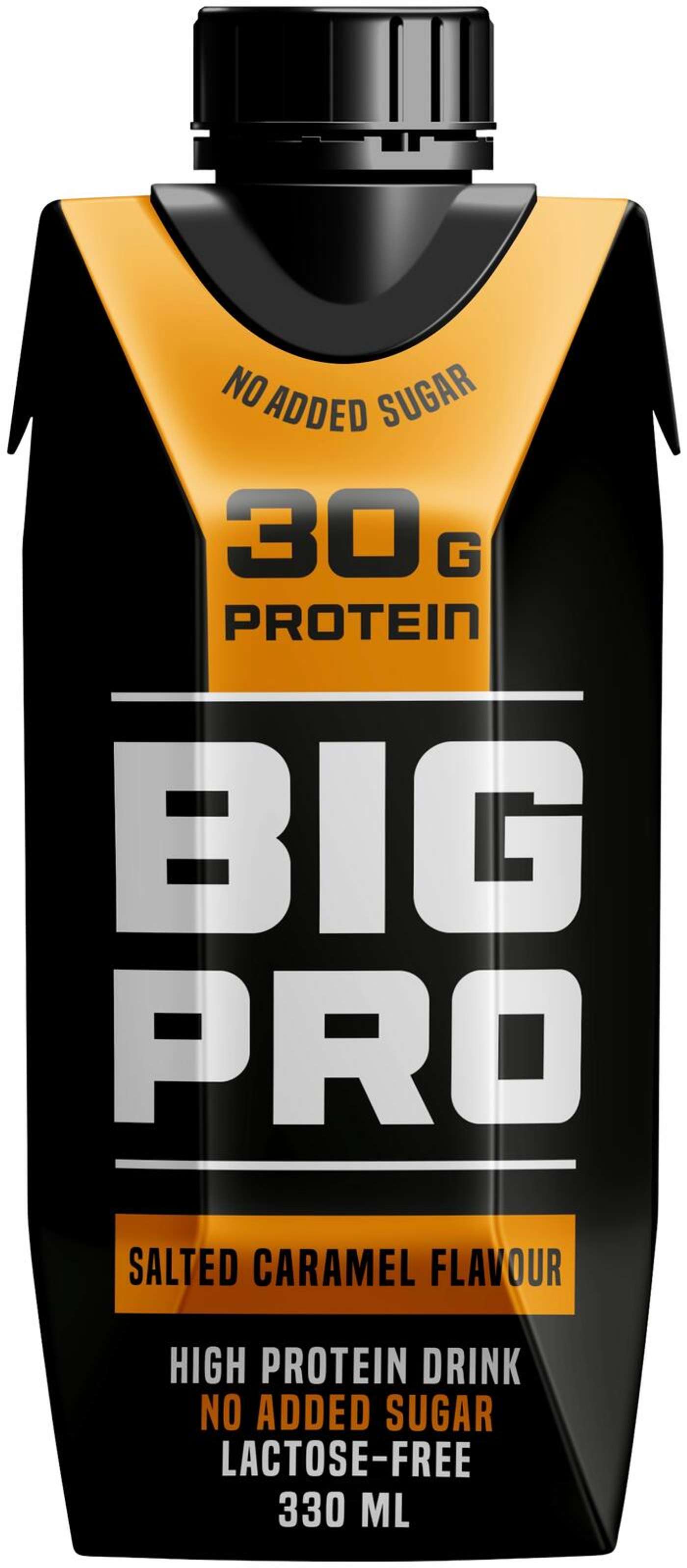 BIG PRO протеиновый напиток соленая карамель безлактозный 330 мл, UHT