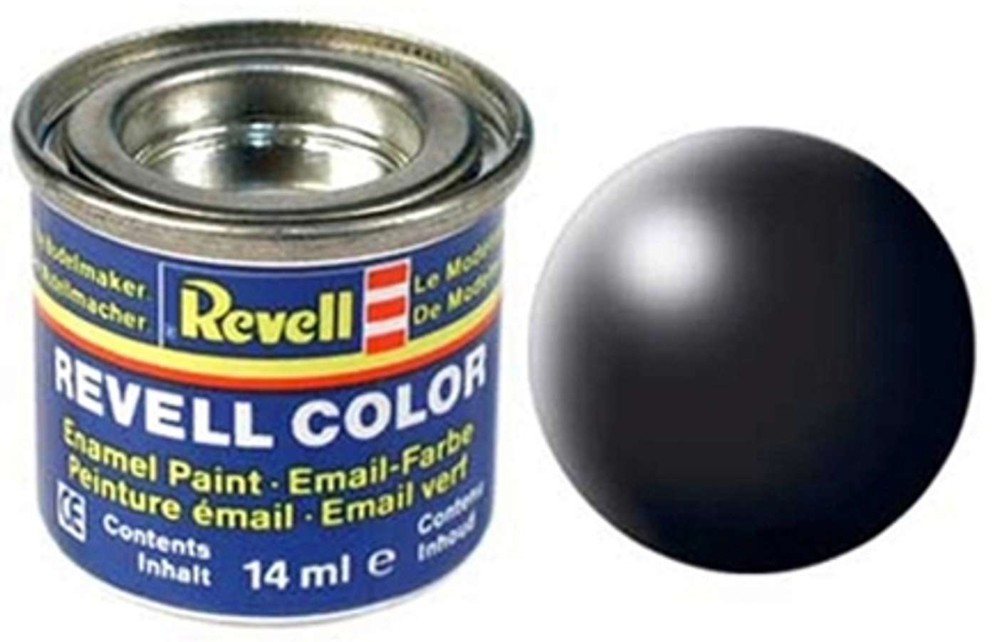 Краска Revell 14мл 302 черная, шелк (цвет черный)