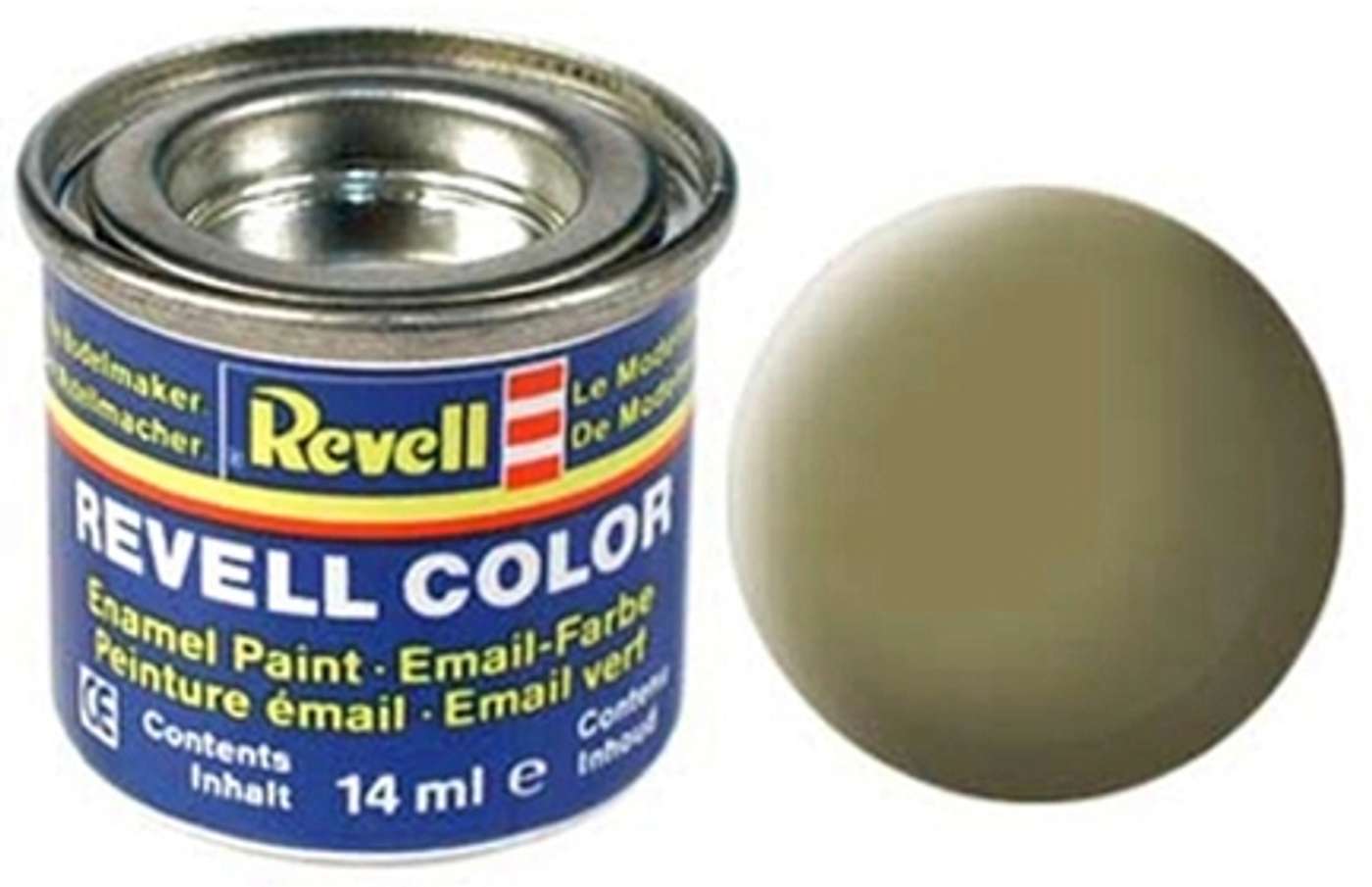 Краска Revell 14мл 42 желтовато-оливковая матовая (цвет желтовато-оливковый)