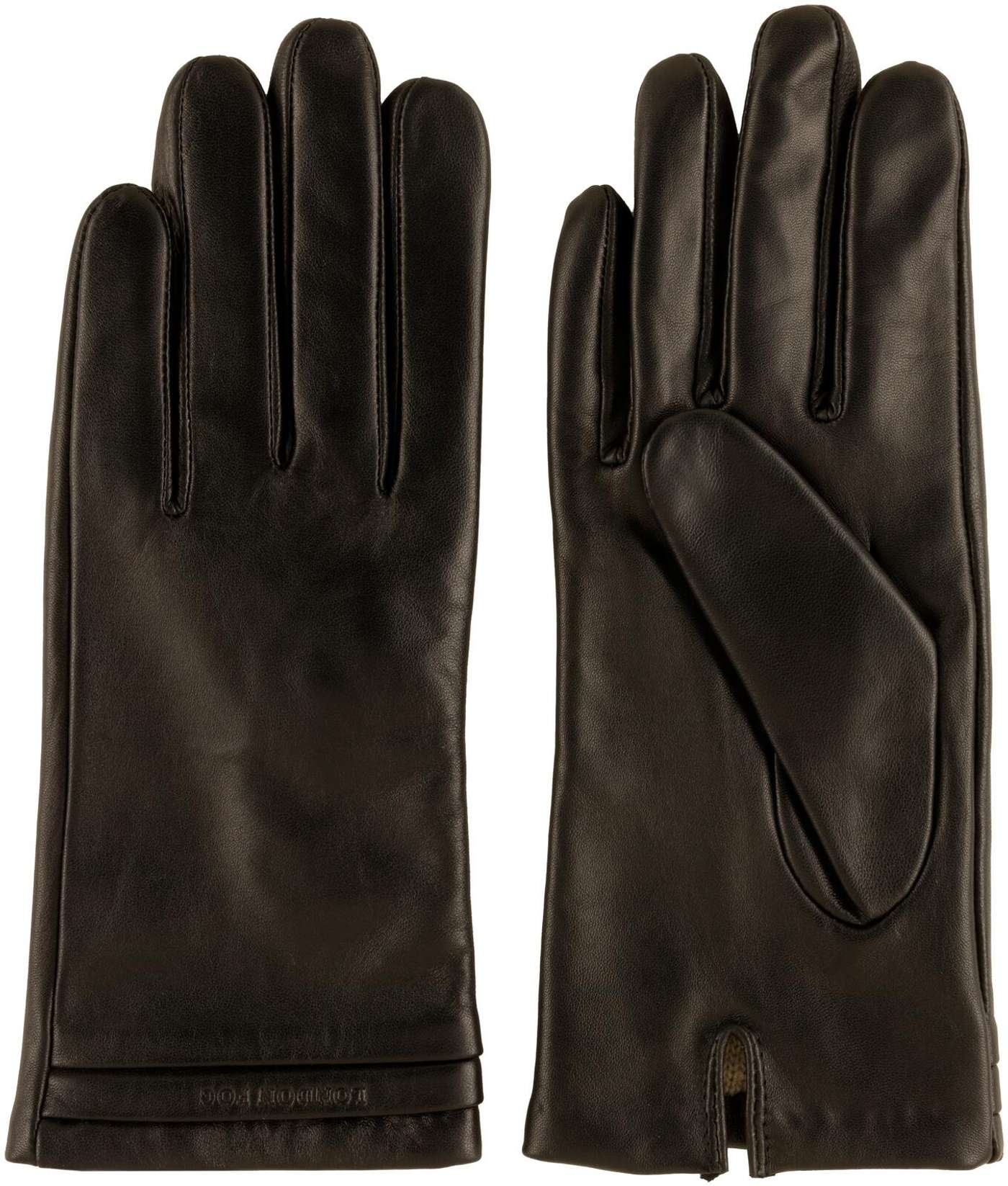 Женские кожаные перчатки London Fog 216LF-2488 (размер 7, цвет черный)