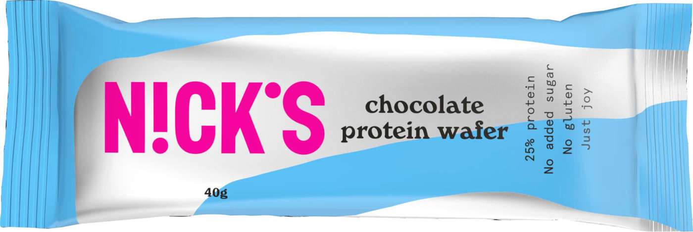 Nick's Chocolate Protein Wafer 40 г протеиновый вафельный батончик без глютена