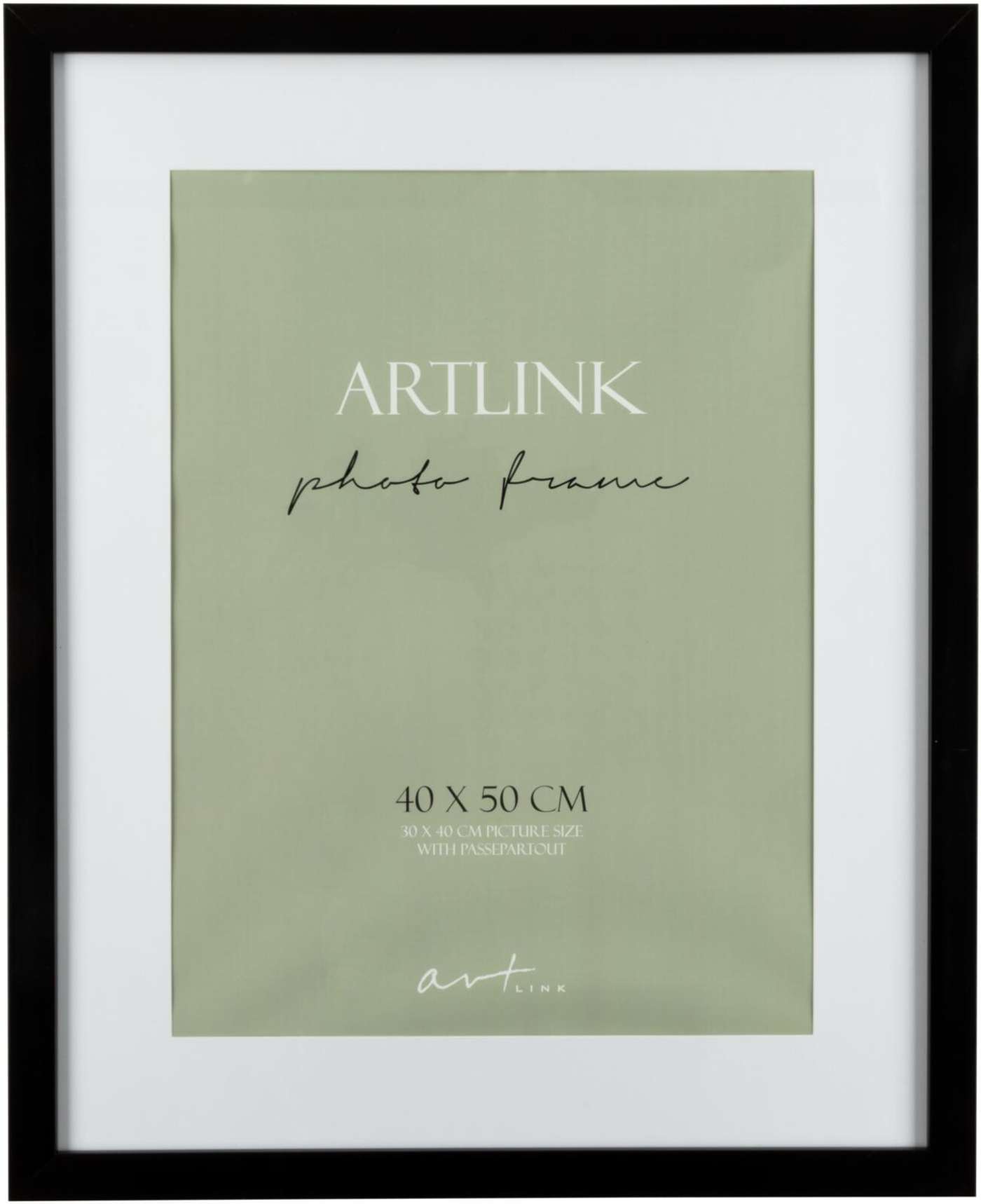 Рамка Art Link Глория 40 х 50 см черная (цвет черный)
