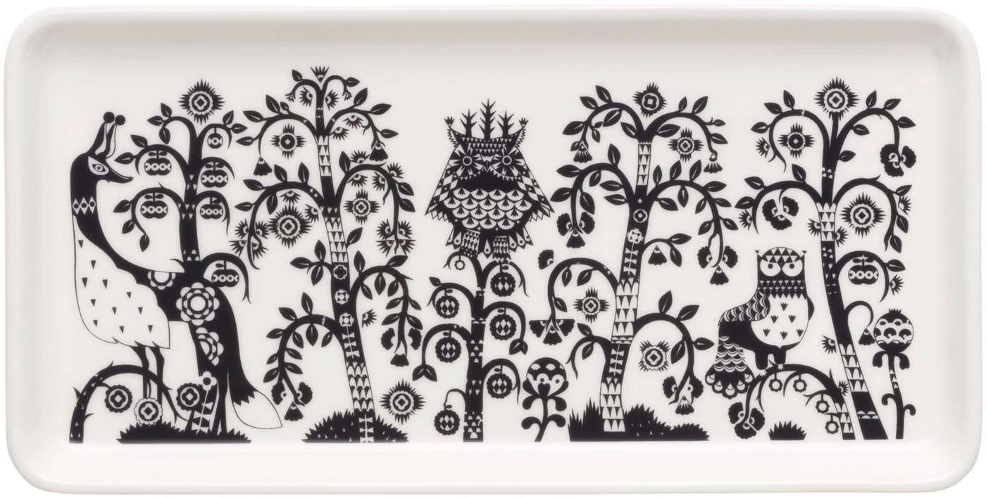 Iittala Taika Тарелка прямоугольная 12x24см черная (цвет черный)