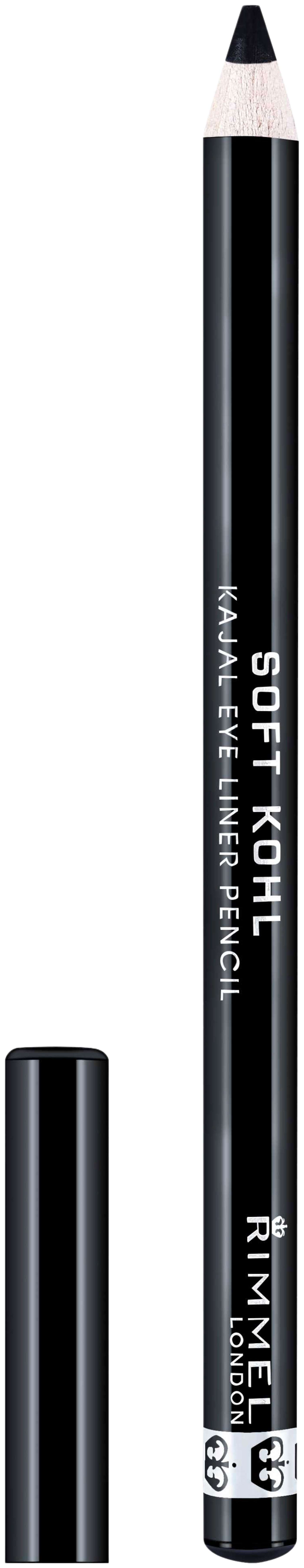 Карандаш для глаз Rimmel Soft Kohl Eye Pencil 061 Jet Black 1, 2 г (цвет Черный как смоль)