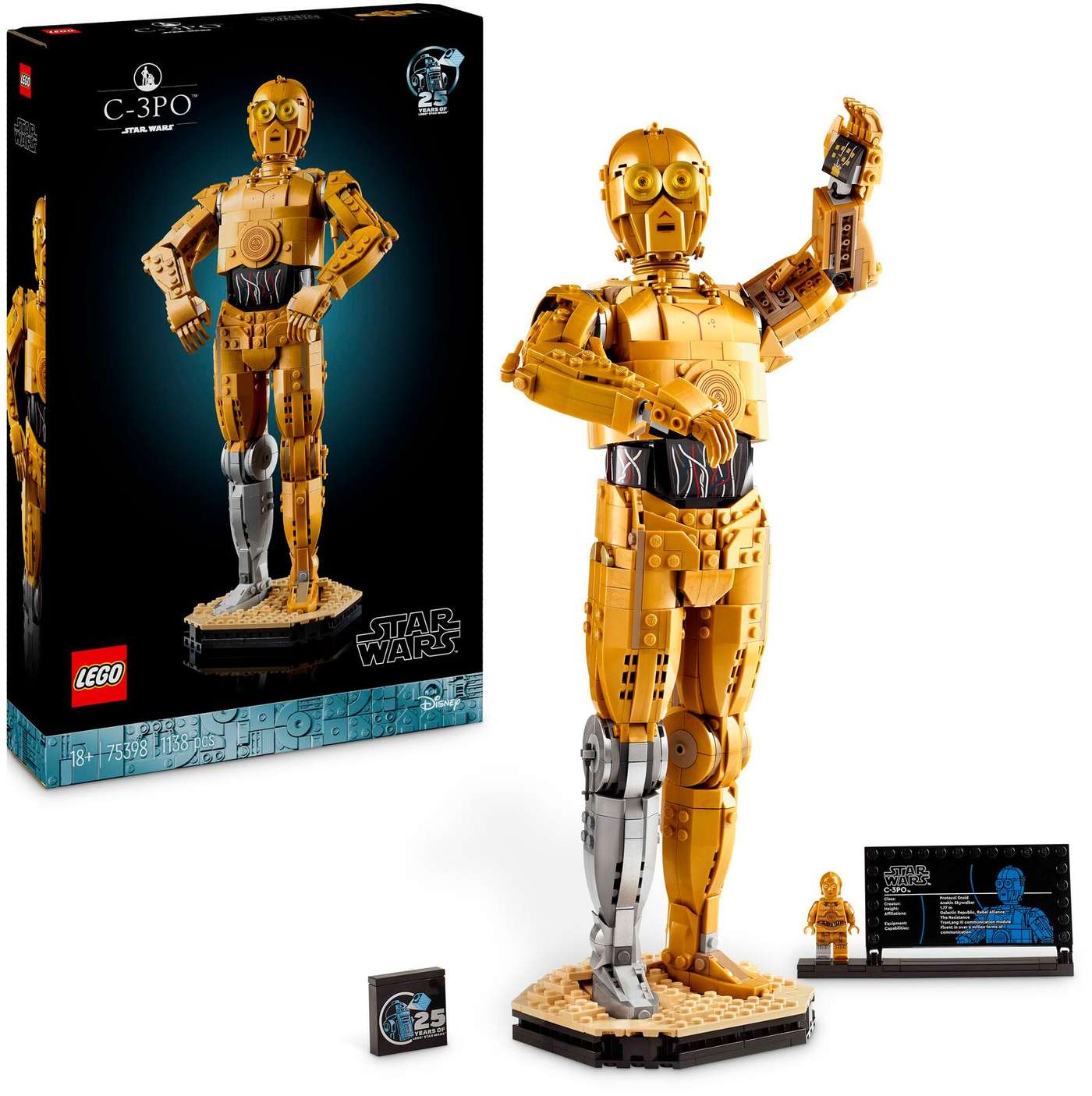 LEGO® Star Wars™ 75398 - сборная фигурка дроида C-3PO™