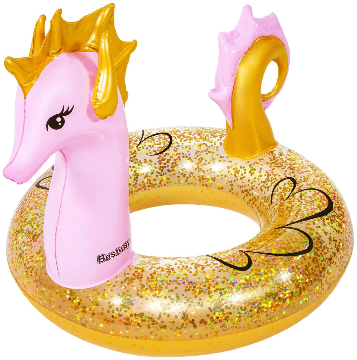 Кольцо для плавания Bestway Glitter Seahorse