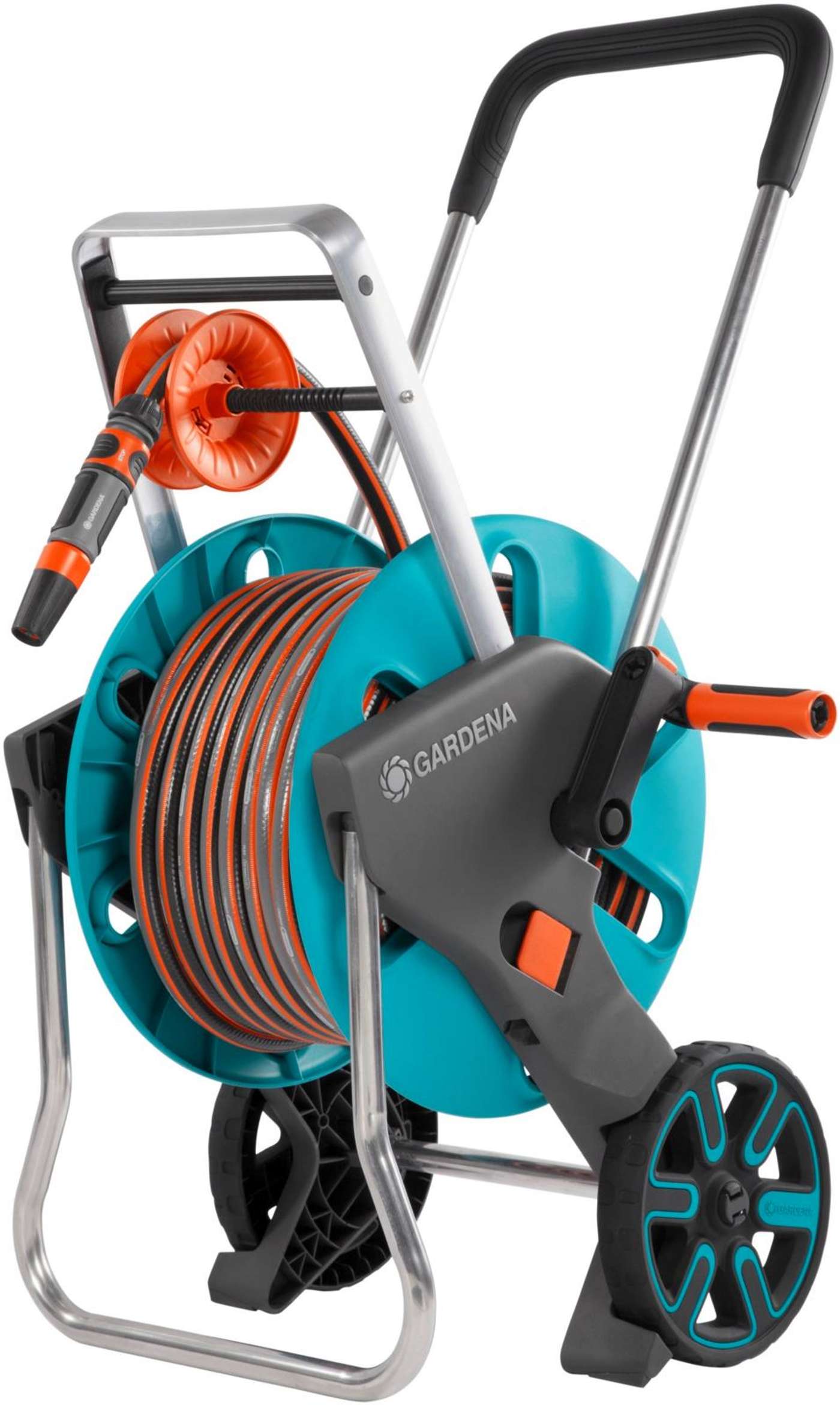 Gardena CleverRoll M Легкая тележка для шланга 30 м + коннекторы