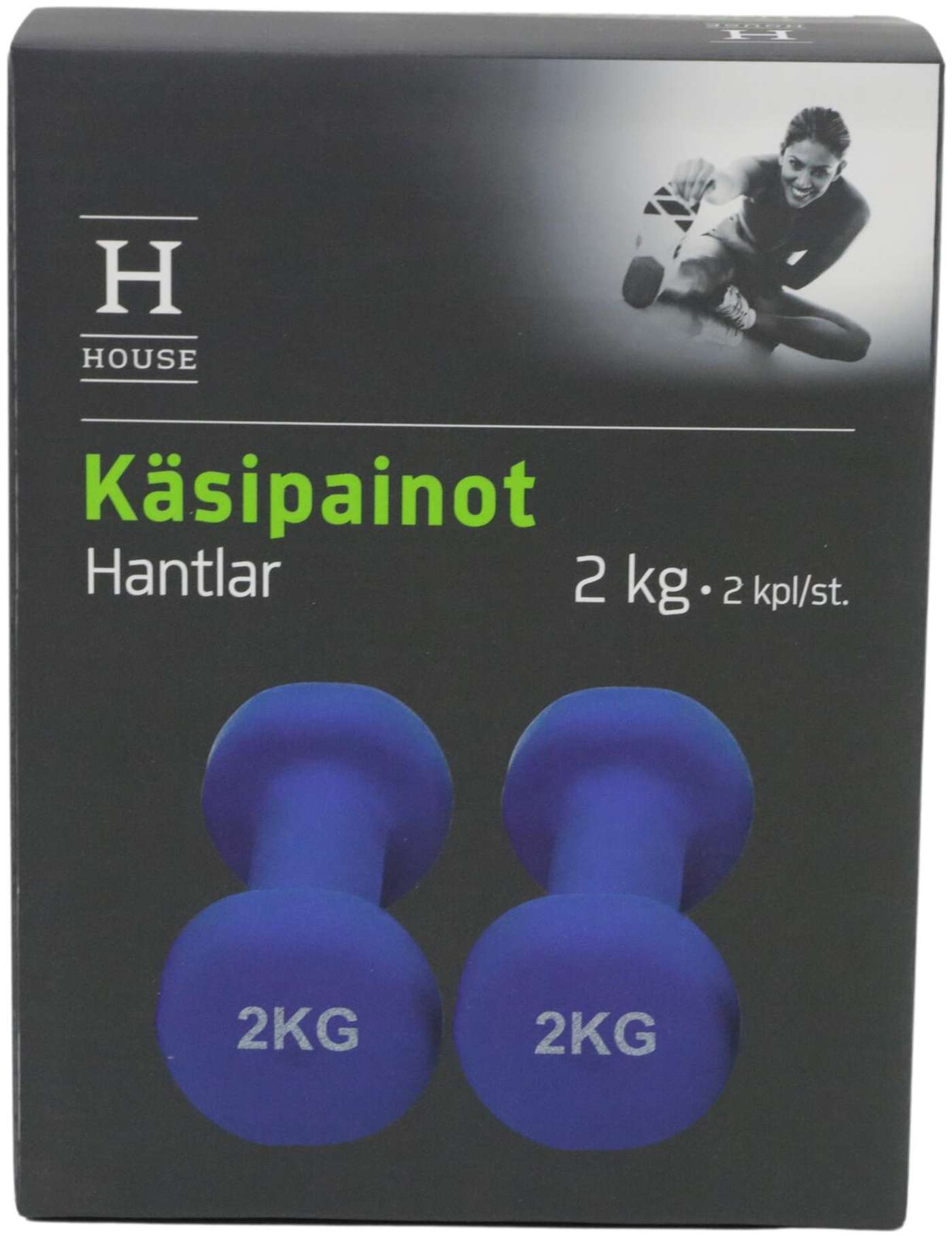 Домашние гантели неопреновые 2 х 2 кг.