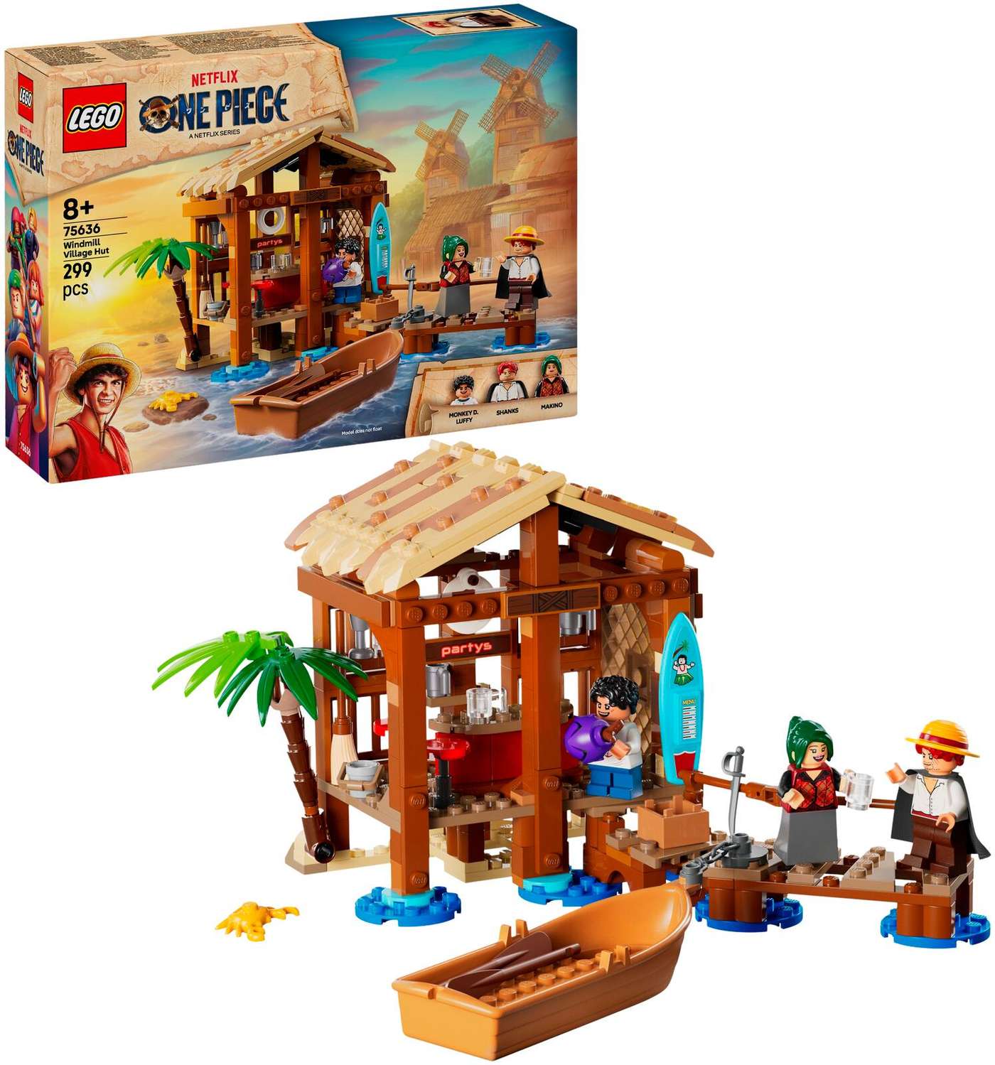 LEGO® ONE PIECE 75636 Деревенский коттедж с ветряной мельницей