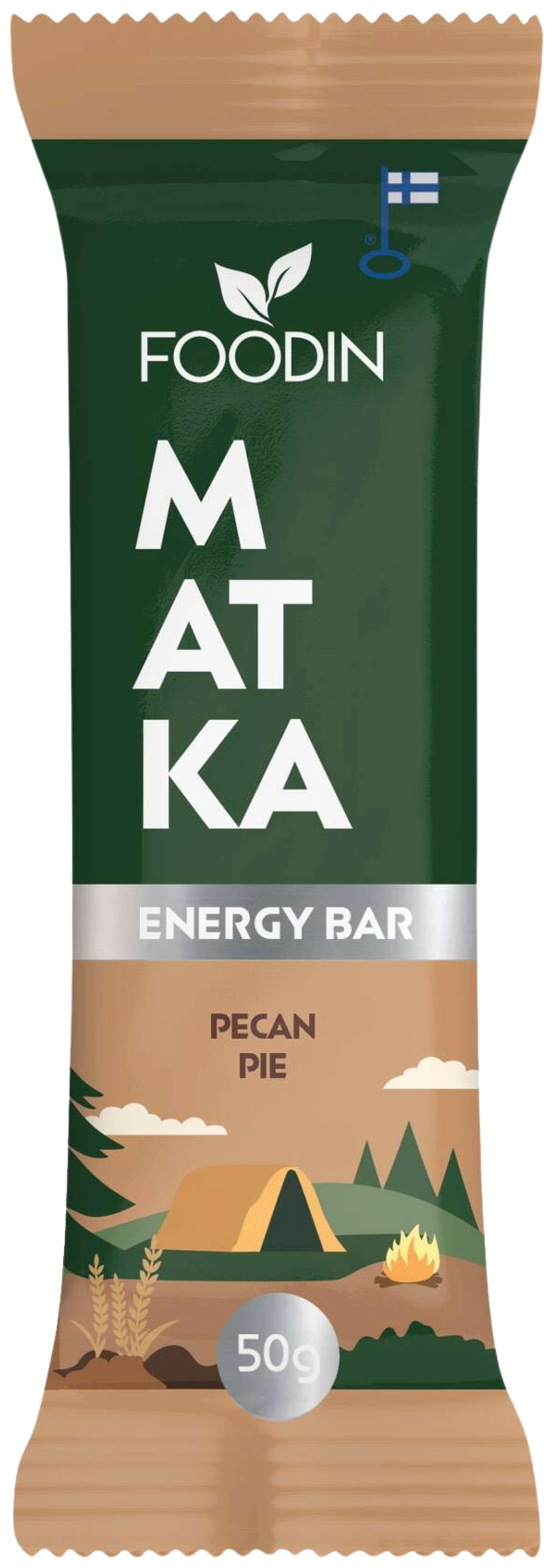 Foodin MATKA Energy Bar, Пирог с орехами пекан, 50 г
