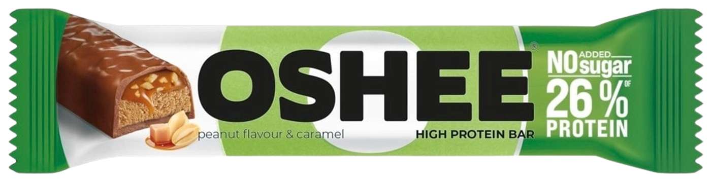 OSHEE Протеиновый батончик с арахисом и карамелью 49г